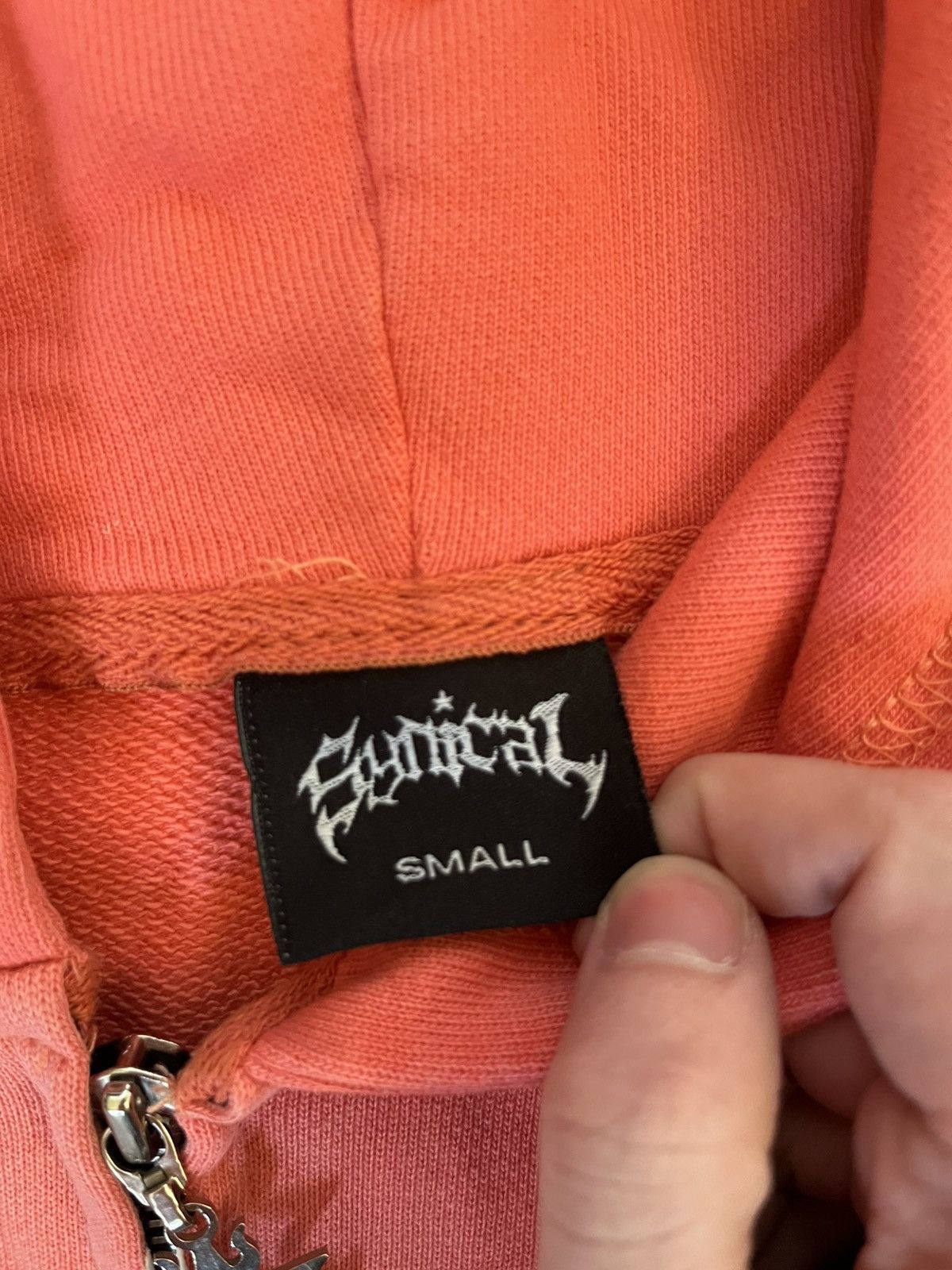 SYNICAL SYNICAL Peach Sun Fade Zip-up Hoodie Size US S / EU 44-46 / 1 - 4 Thumbnail