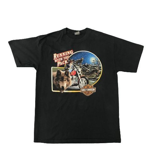 Harley Davidson Harley Davidson Running with the Pack Black T-Shirt - 3XL Size US XXL / EU 58 / 5 - 1 Thumbnail