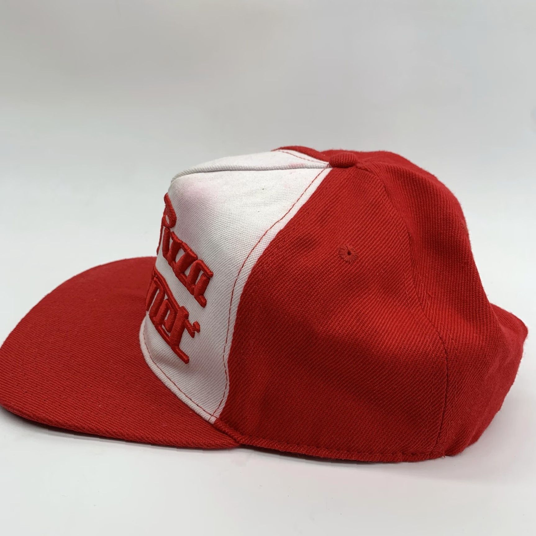 Disney Disney Pixar Toy Story Pizza Planet Hat 3D Embroidered Snap Back Red Hat Mens One Size Twill Casual Vintage No Size ONE SIZE - 4 Thumbnail