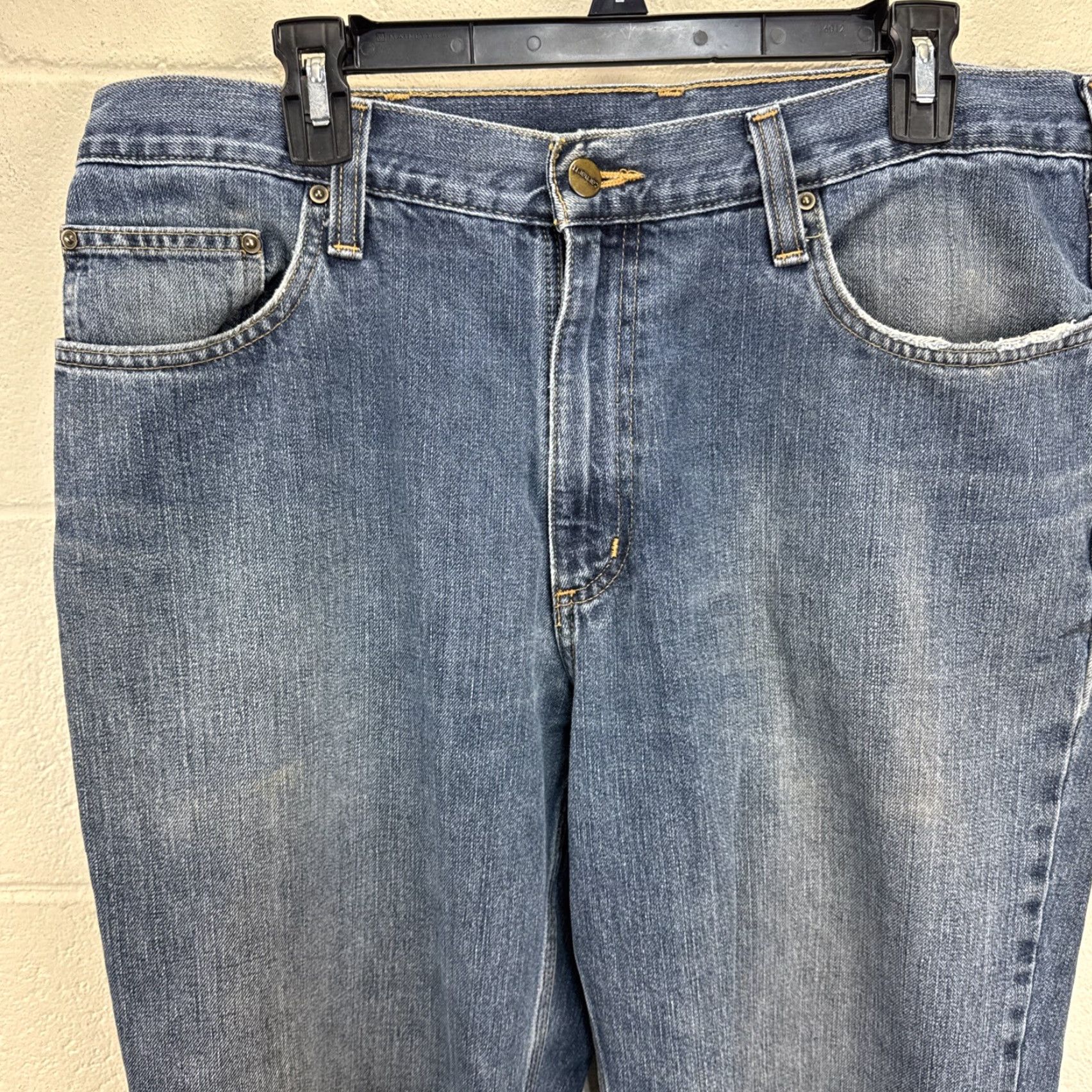 Carhartt Carhartt Jeans Relaxed Fit Mens 36x32 Medium Blue Denim 101483-968 Size US 36 / EU 52 - 4 Thumbnail