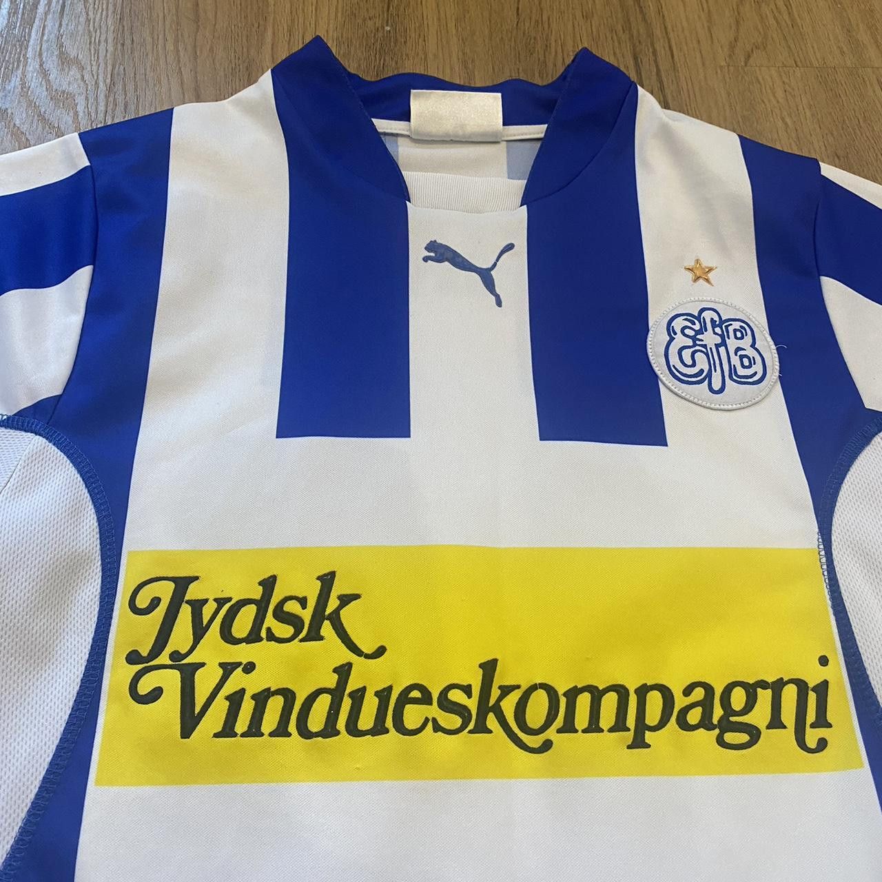 Puma 2001-02 *15 Kristiansen Esbjerg FC Home Denmark l Puma Size US S / EU 44-46 / 1 - 2 Thumbnail