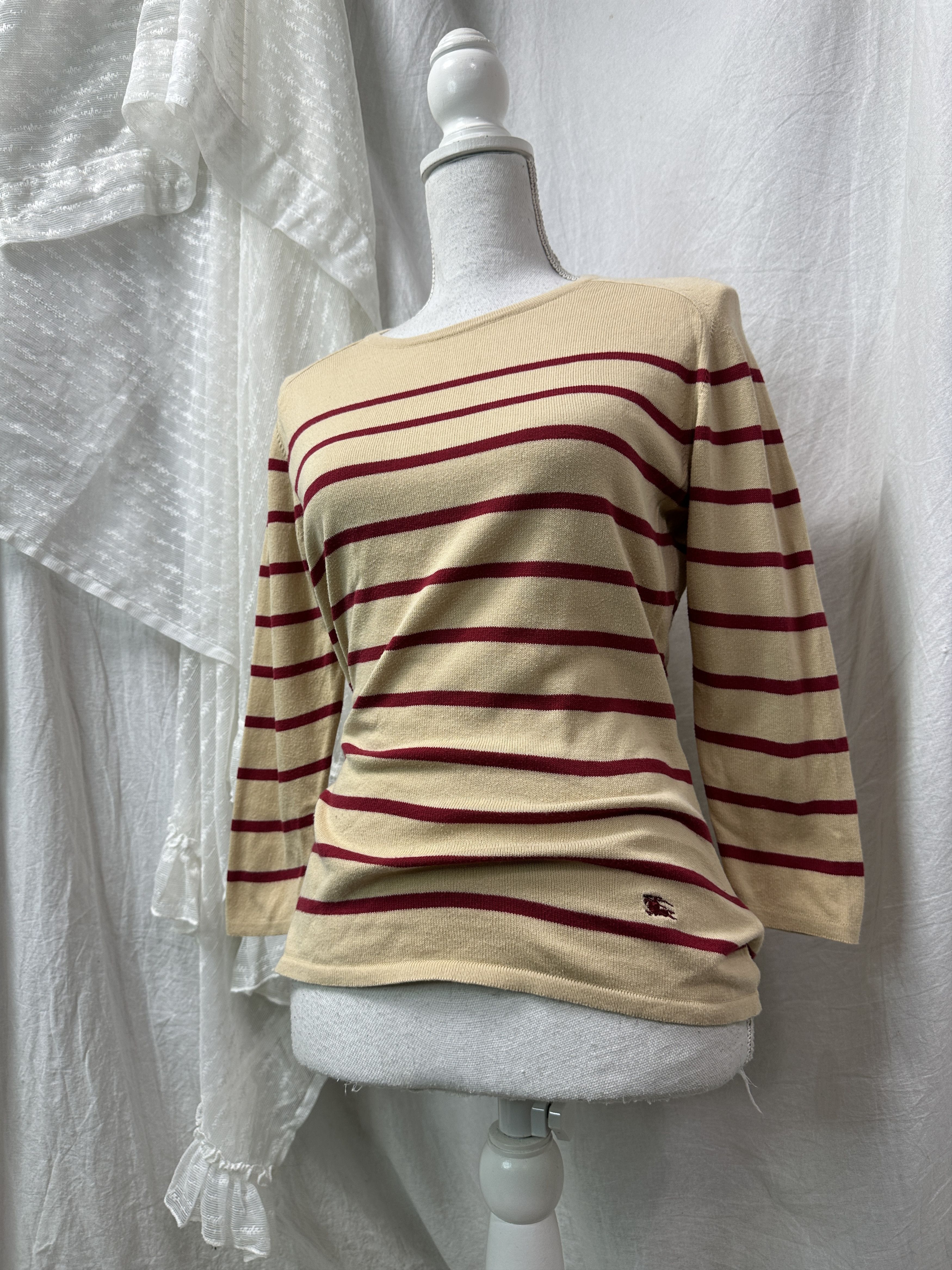 Burberry Vintage Striped Streetwear Burberry Italian Sweater 00s Size S / US 4 / IT 40 - 1 Thumbnail