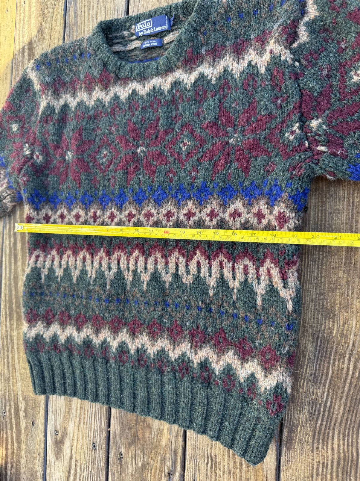 Polo Ralph Lauren × Ralph Lauren × Vintage Polo Ralph Lauren Vintage Fair Isle Knit Multi Sweater Large Size US L / EU 52-54 / 3 - 5 Thumbnail
