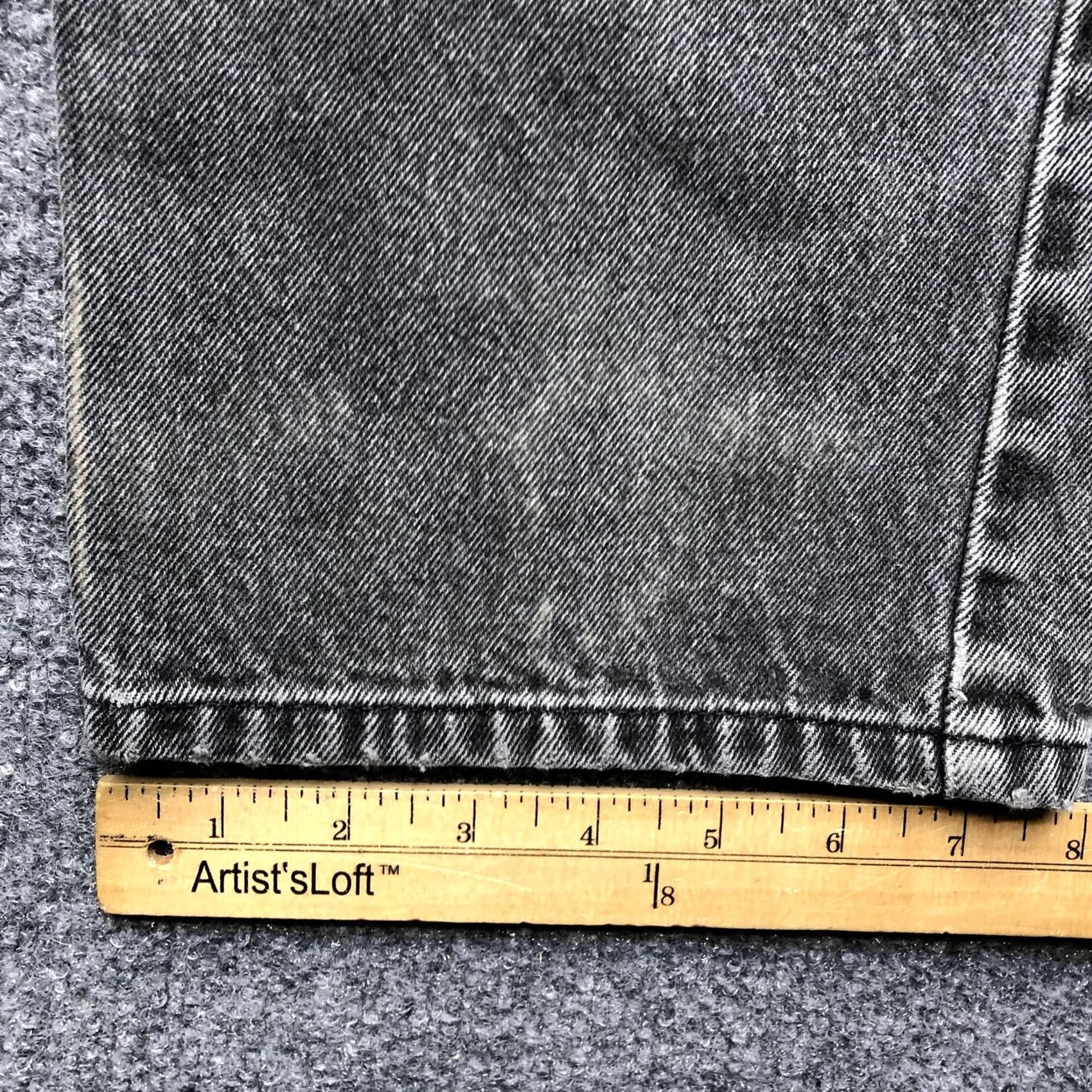 Levi's VINTAGE Levi's 505 Jeans Mens 38x32 Gray Regular Straight Zip Fly Denim Pants Size US 38 / EU 54 - 4 Thumbnail