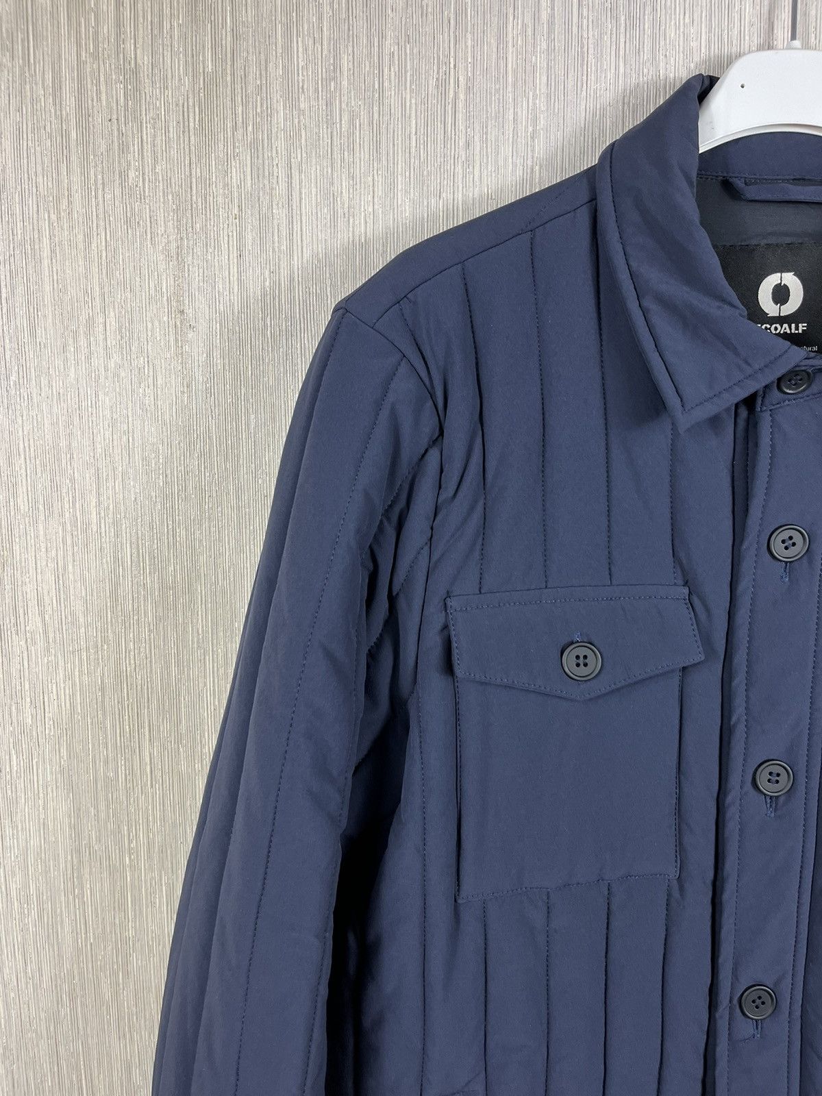 Designer × ECOALF Ecoalf light down jacket button navy puffer recycled nylon Size US M / EU 48-50 / 2 - 5 Thumbnail