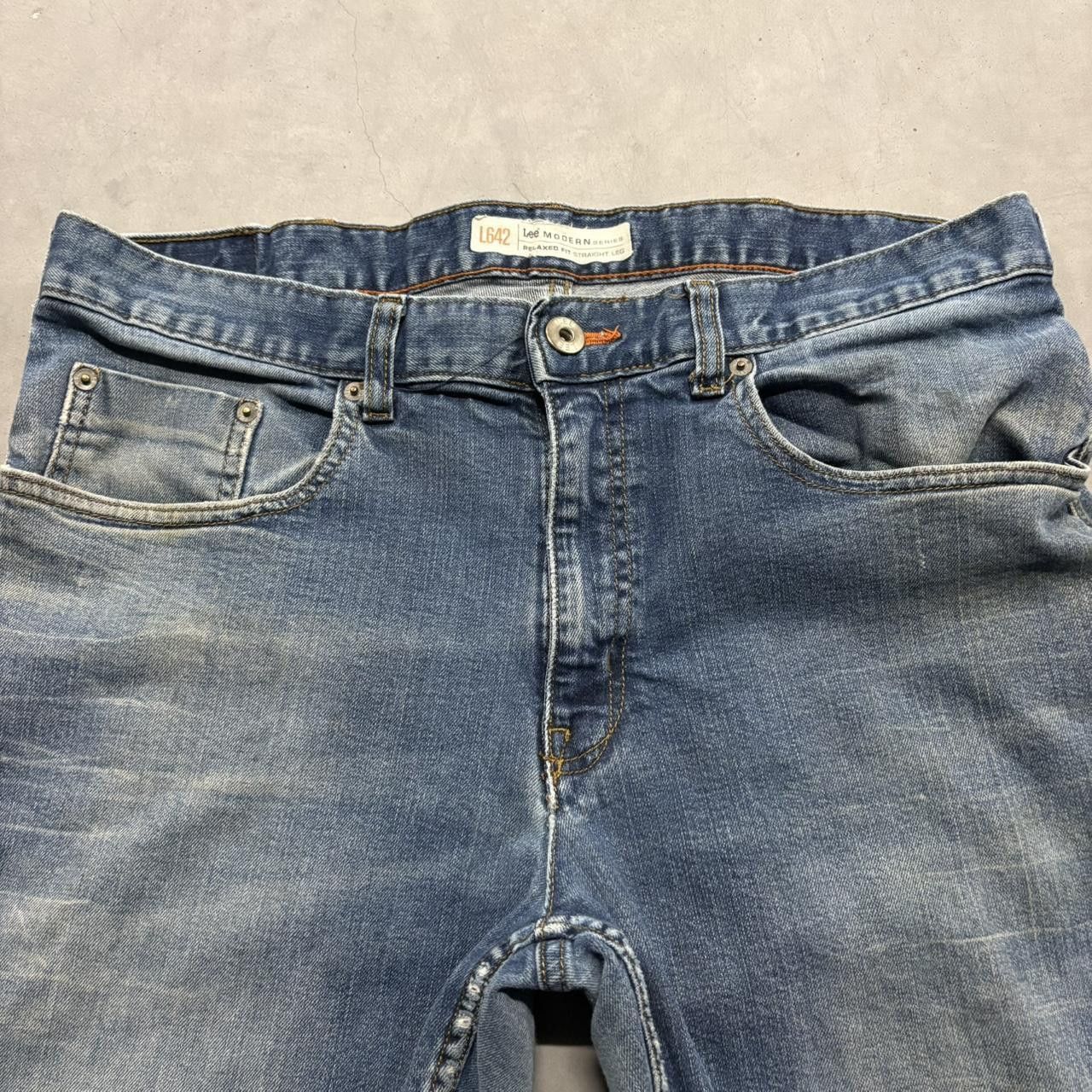 Vintage Crazy Vintage Y2K/2000s Tall Grunge Medium Blue Wash Streetwear Denim Jeans! Size US 34 / EU 50 - 2 Thumbnail