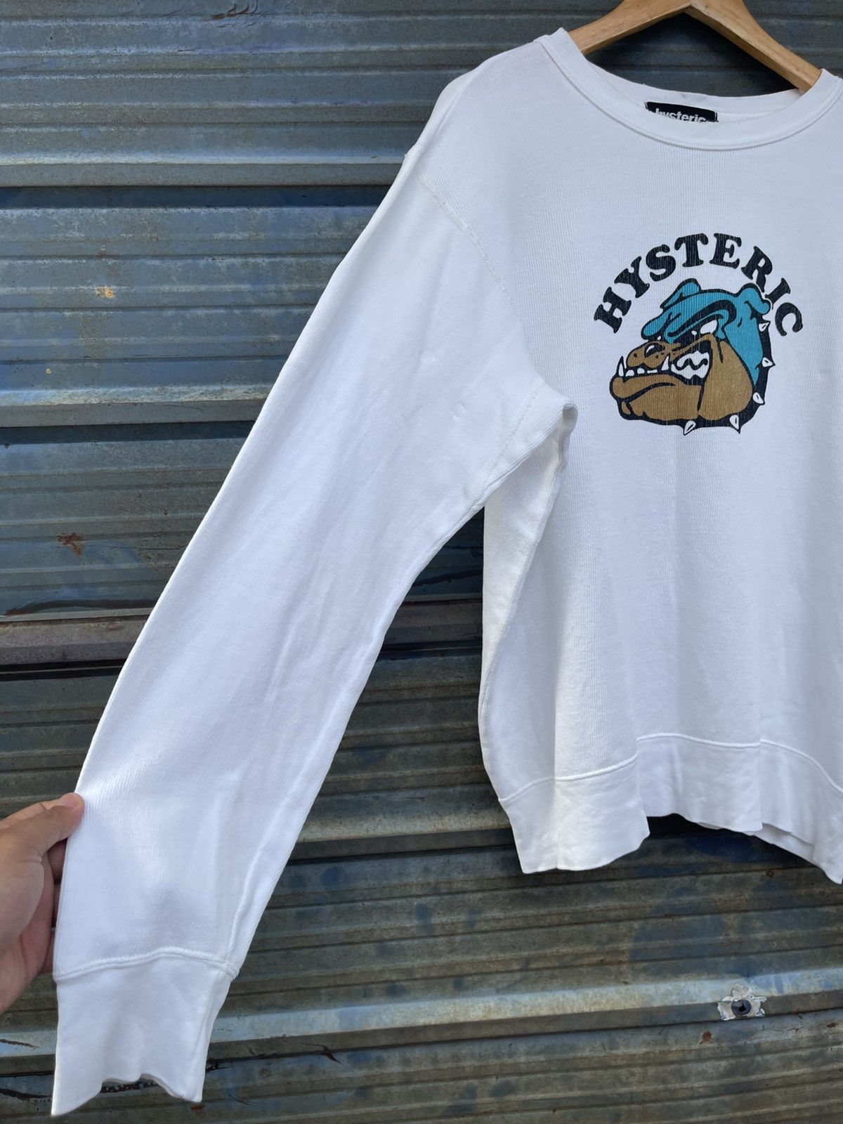 Hysteric Glamour Vintage Hysteric Glamour Bulldog Thermal Longsleeve Size US L / EU 52-54 / 3 - 5 Thumbnail