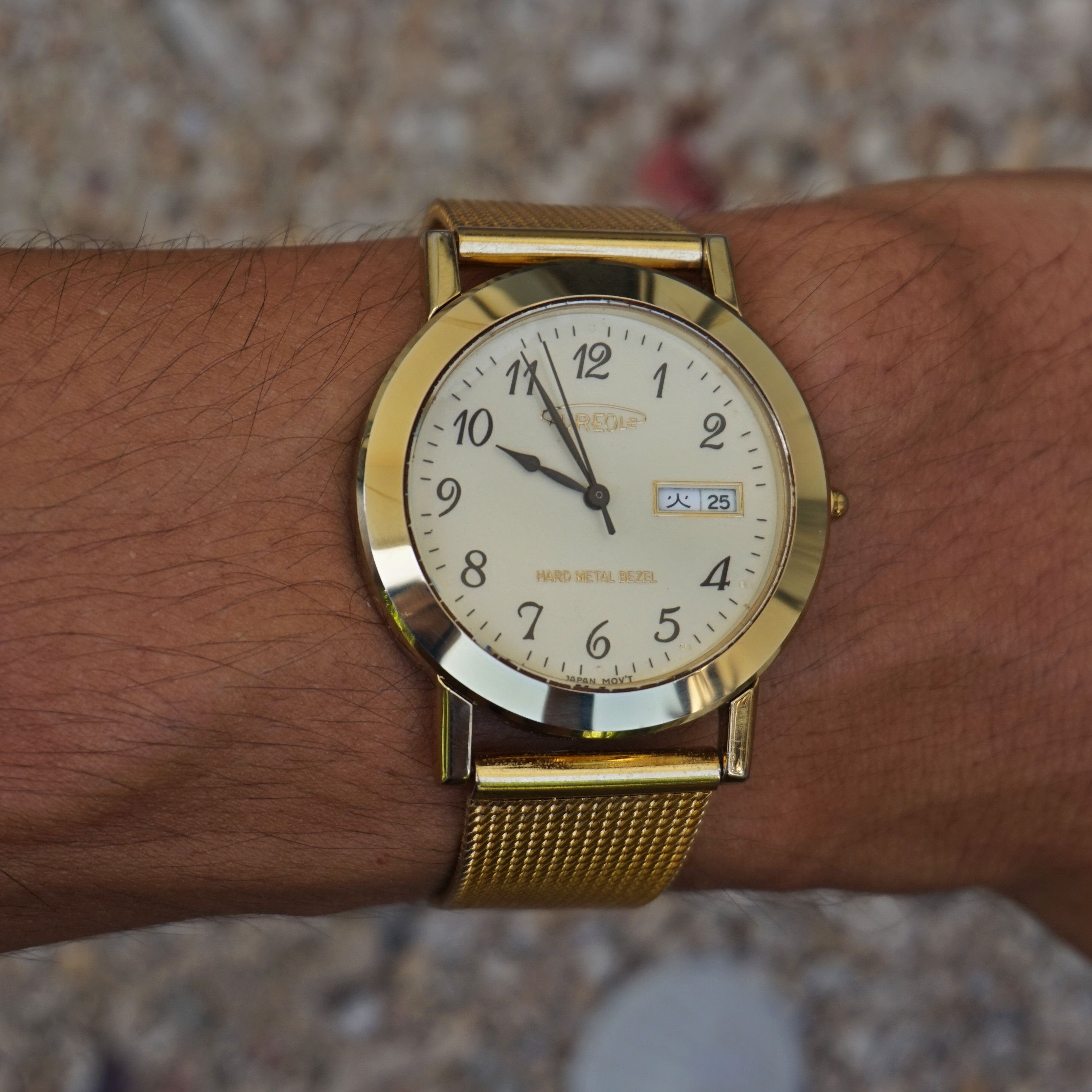 Vintage 90s Aureole Swiss Hard Metal Bezel watch Size ONE SIZE - 4 Thumbnail