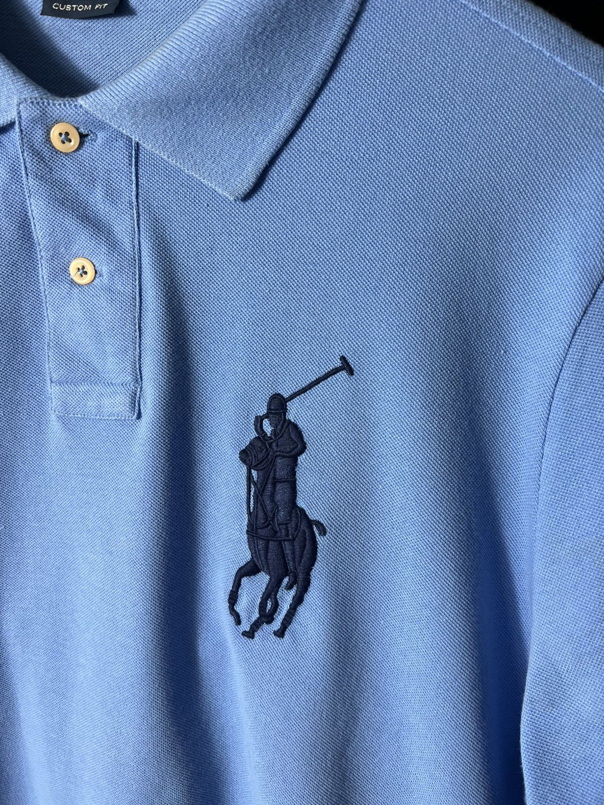 Polo Ralph Lauren 🔥 Polo Ralph Lauren Big Pony Rugby Longsleeve Light Blue Size US XL / EU 56 / 4 - 3 Thumbnail