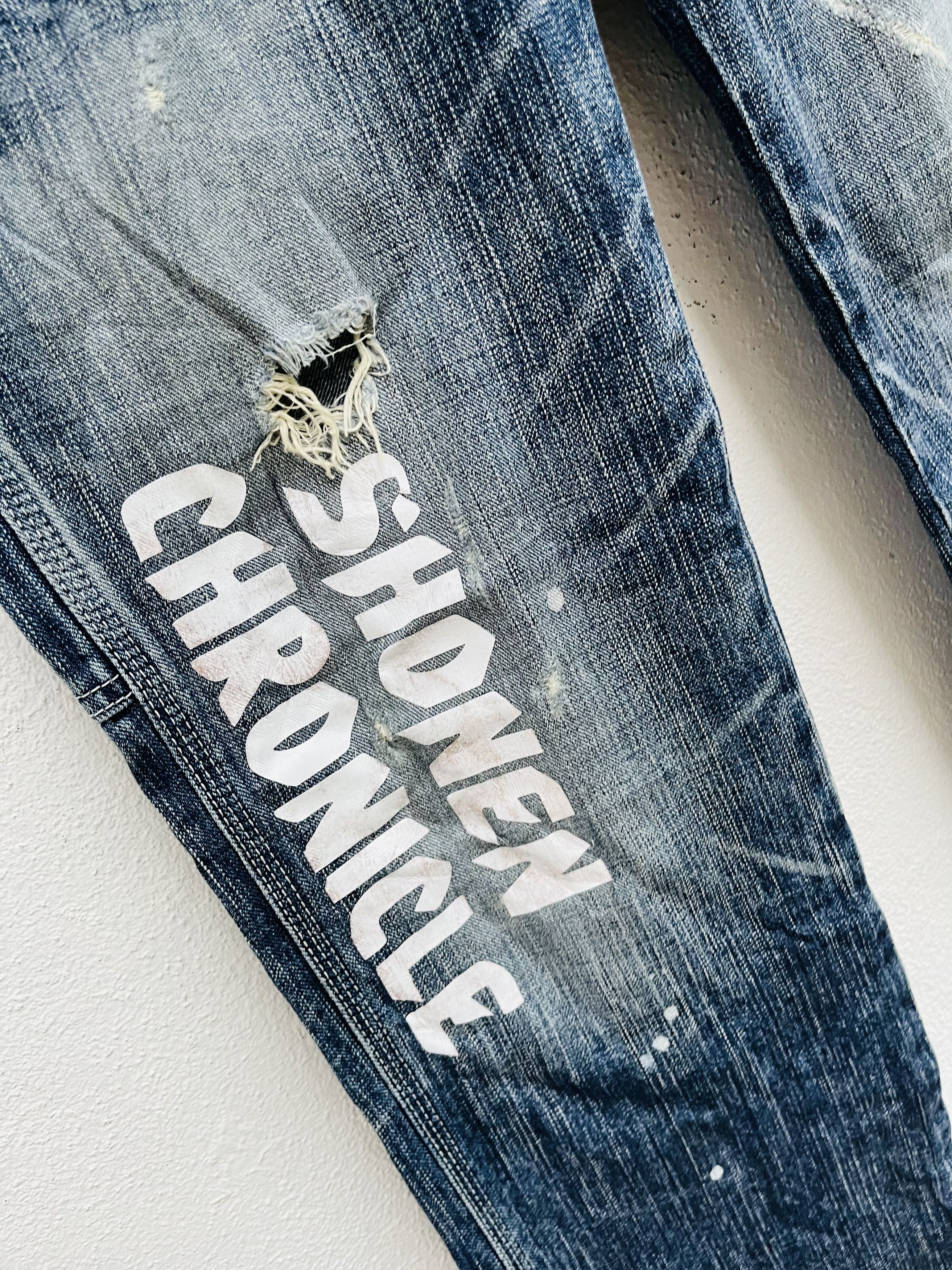 Japanese Brand Vintage Edwin 503 Blue Trip Japanese Distressed Style Size US 30 / EU 46 - 6 Thumbnail