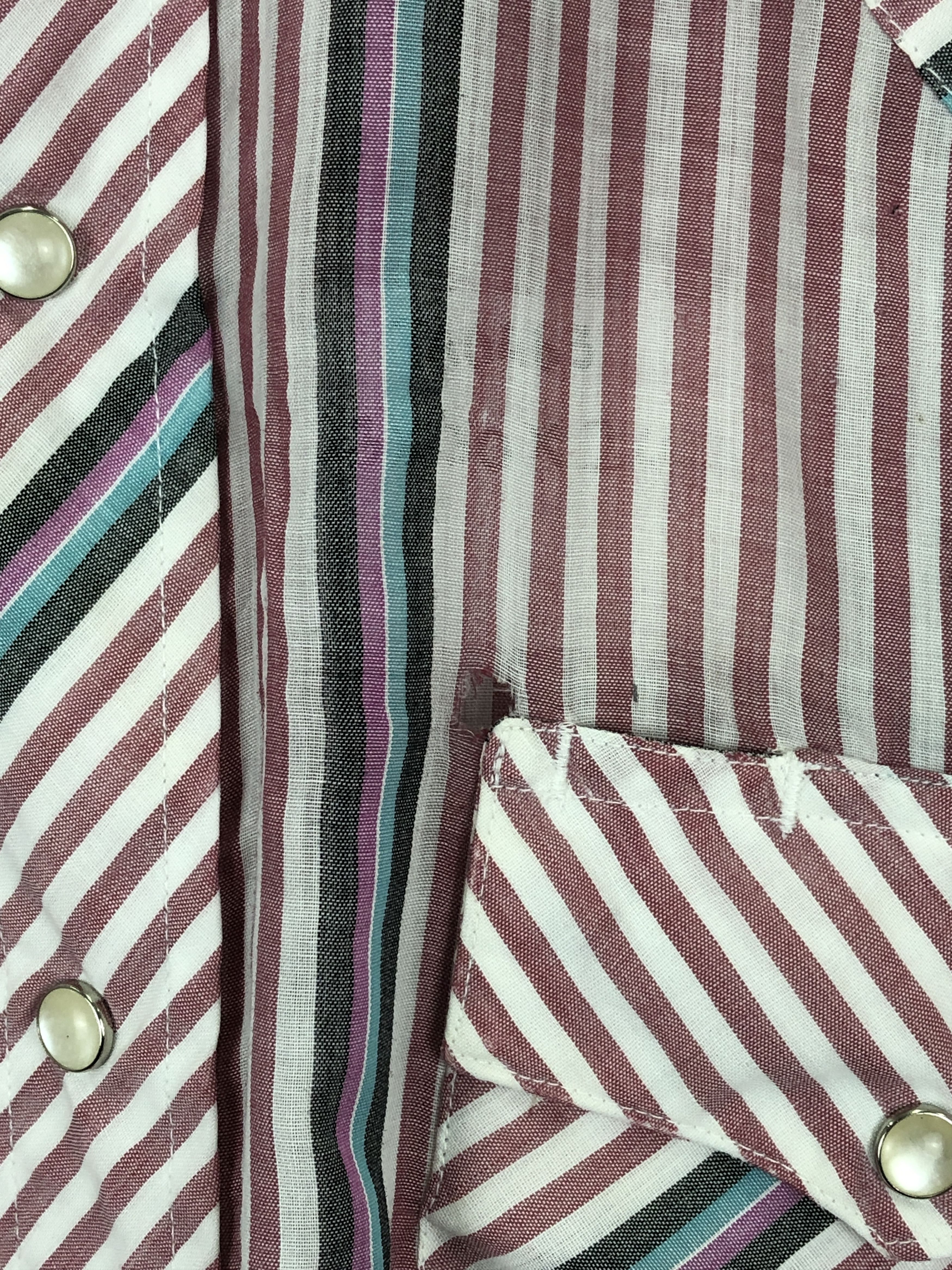 Vintage × Wrangler Vintage 70s Wrangler Stripes Paperthin Western Shirt TA0463 Size US M / EU 48-50 / 2 - 9 Thumbnail