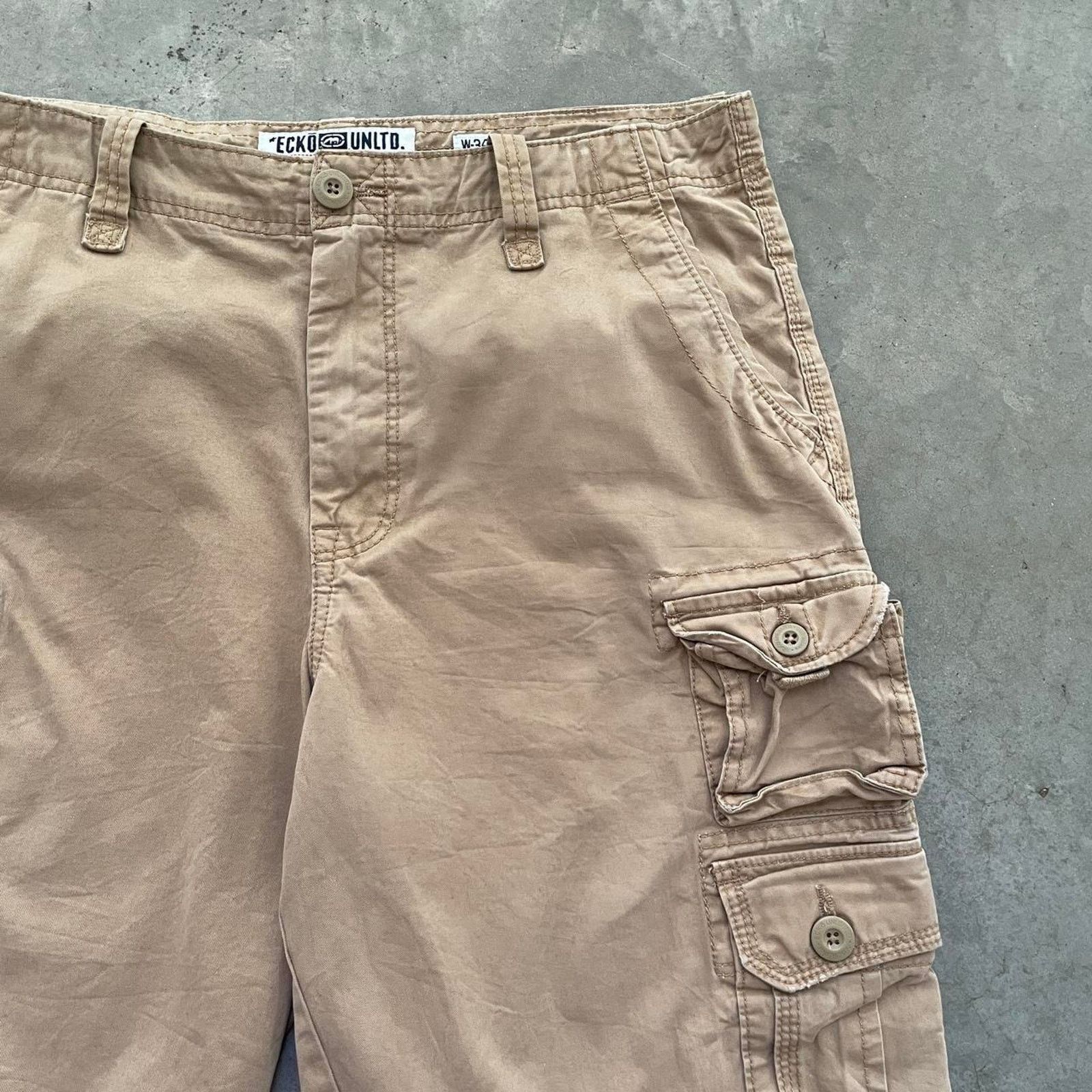 Ecko Unltd. Eckō Unltd. Tan Cargo Shorts Size US 34 / EU 50 - 3 Thumbnail