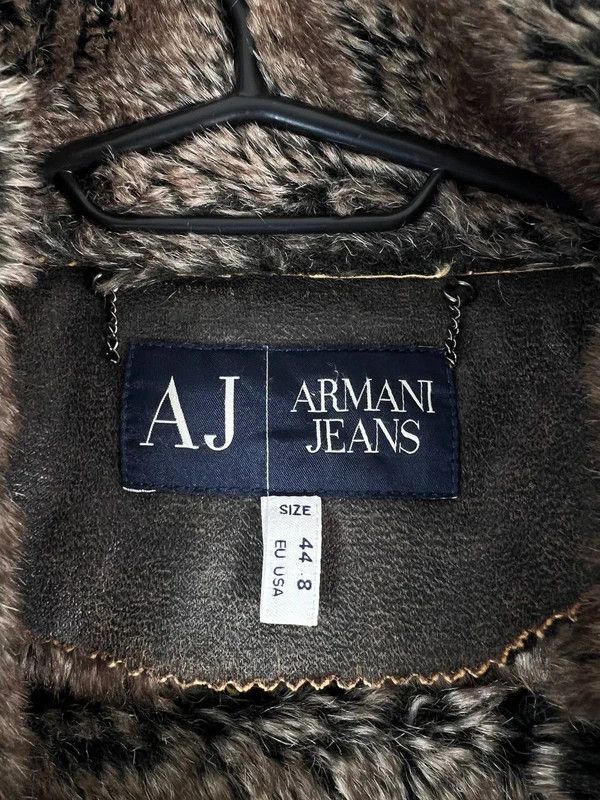 Emporio Armani Armani Jeans Womens Brown Faux Fur Lined Jacket Size M Size M / US 6-8 / IT 42-44 - 6 Thumbnail