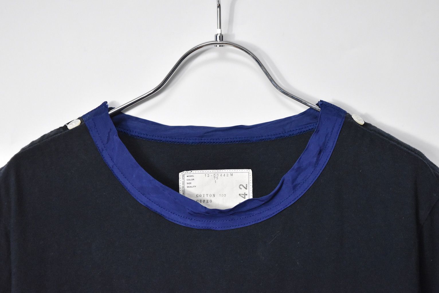 Sacai stripe pocket t-shirt 27212 - 739 58 Size US S / EU 44-46 / 1 - 3 Thumbnail