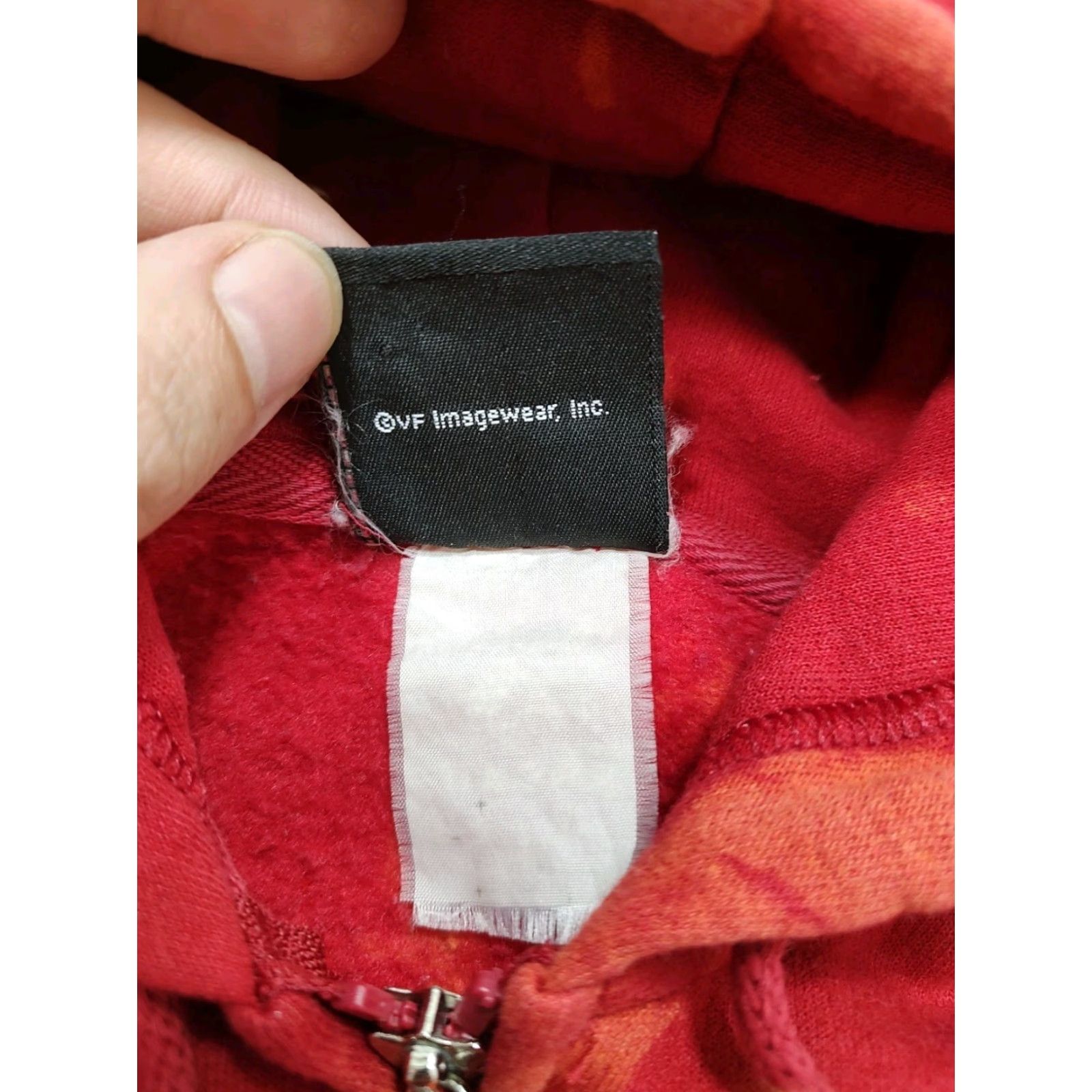 Harley Davidson Harley-Davidson Hoodie Sweatshirt Women Tie Dye Acid Wash V-Neck Graphic Print Hooded Pockets Zipless Pullover M Red Regular Size Type Hoodie Size M / US 6-8 / IT 42-44 - 7 Thumbnail