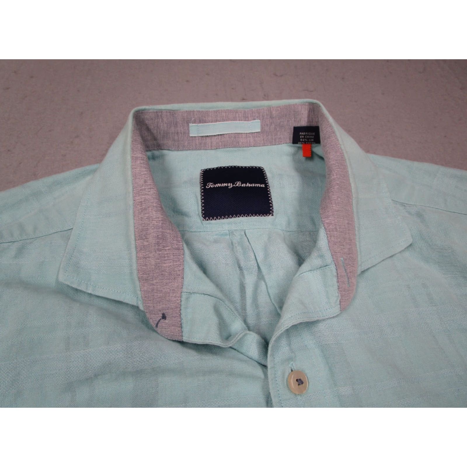 Tommy Bahama Tommy Bahama Shirt Mens Large Blue Linen Blend Button Up Travel Flip Cuff Shirt Mens L Blue Linen Blend Button-Up Casual Beach Holiday 2010s Size US L / EU 52-54 / 3 - 2 Thumbnail
