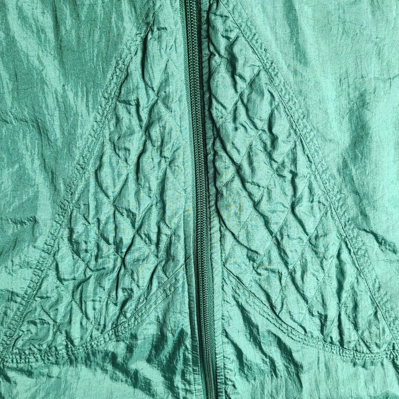 Etro VINTAGE Bocoo Windbreaker Full Zip Track Jacket Womens Size XL Lined Retro Green Size XL / US 12-14 / IT 48-50 - 7 Thumbnail