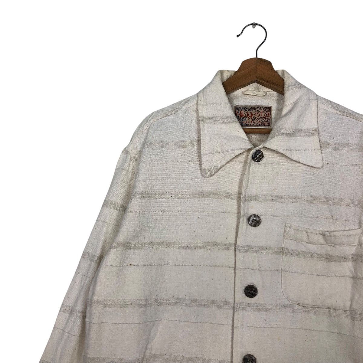 45rpm 📌Vintage Chore Jacket Button Striped Design Milagosta India Size US M / EU 48-50 / 2 - 8 Thumbnail