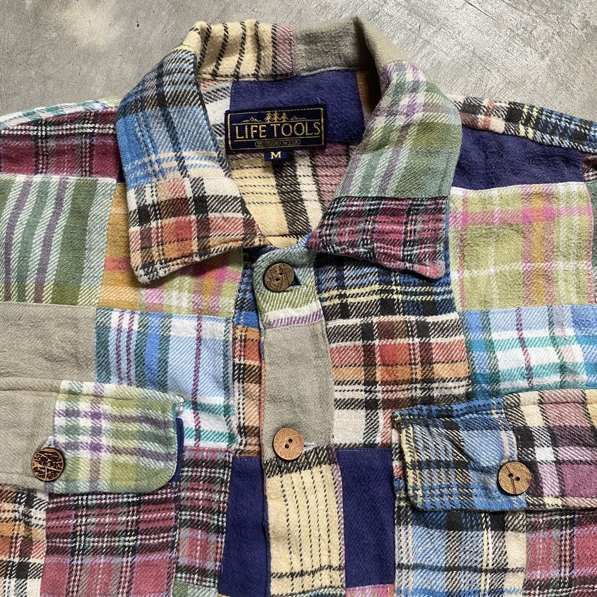 Flannel Vintage Life Tools Needles Style Patchwork flannel shirt Size US L / EU 52-54 / 3 - 3 Thumbnail