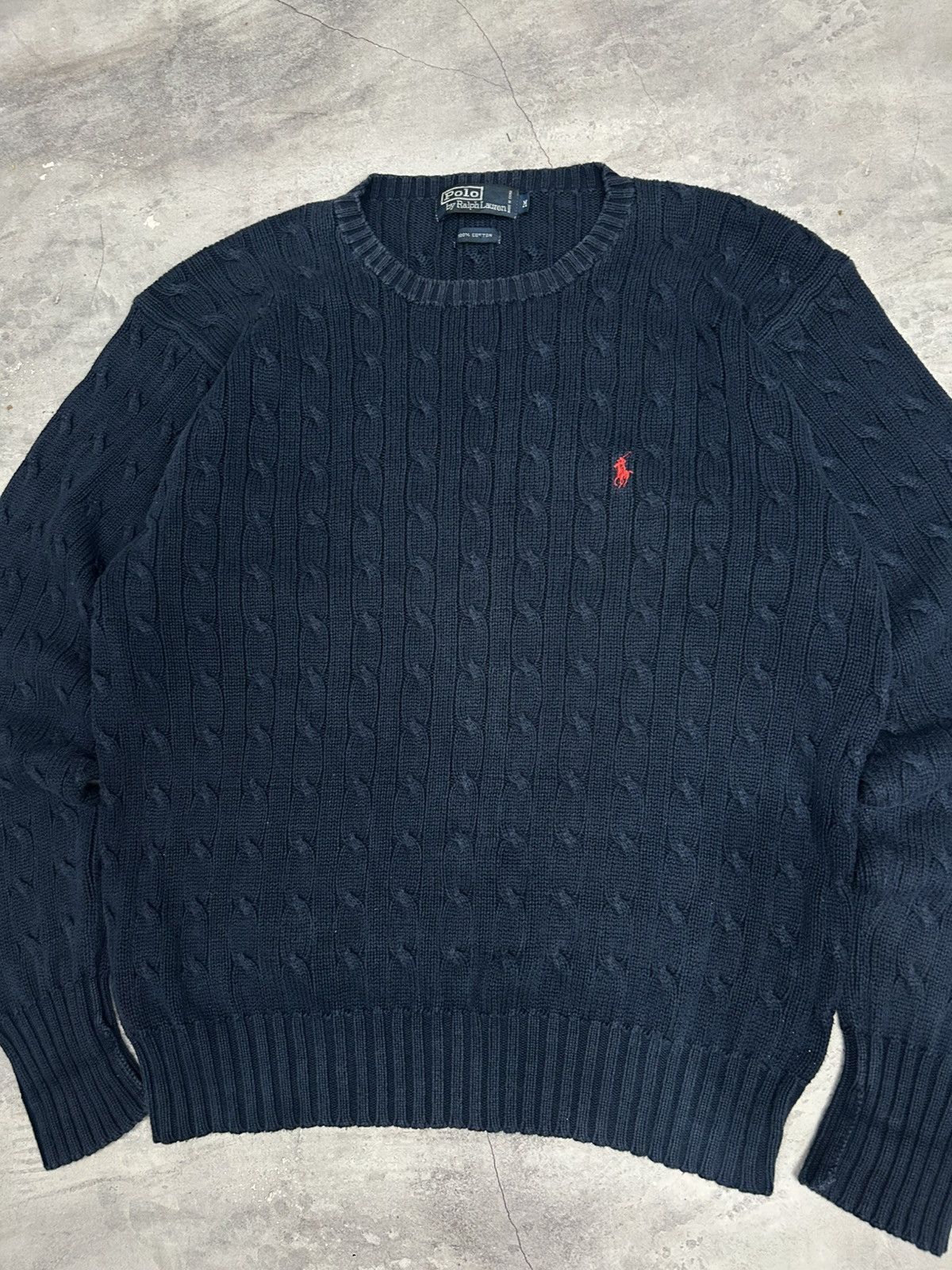 Polo Ralph Lauren × Vintage Vintage Knit Polo Ralph Lauren Sweatshirt Oldmoney Size Size US M / EU 48-50 / 2 - 4 Thumbnail