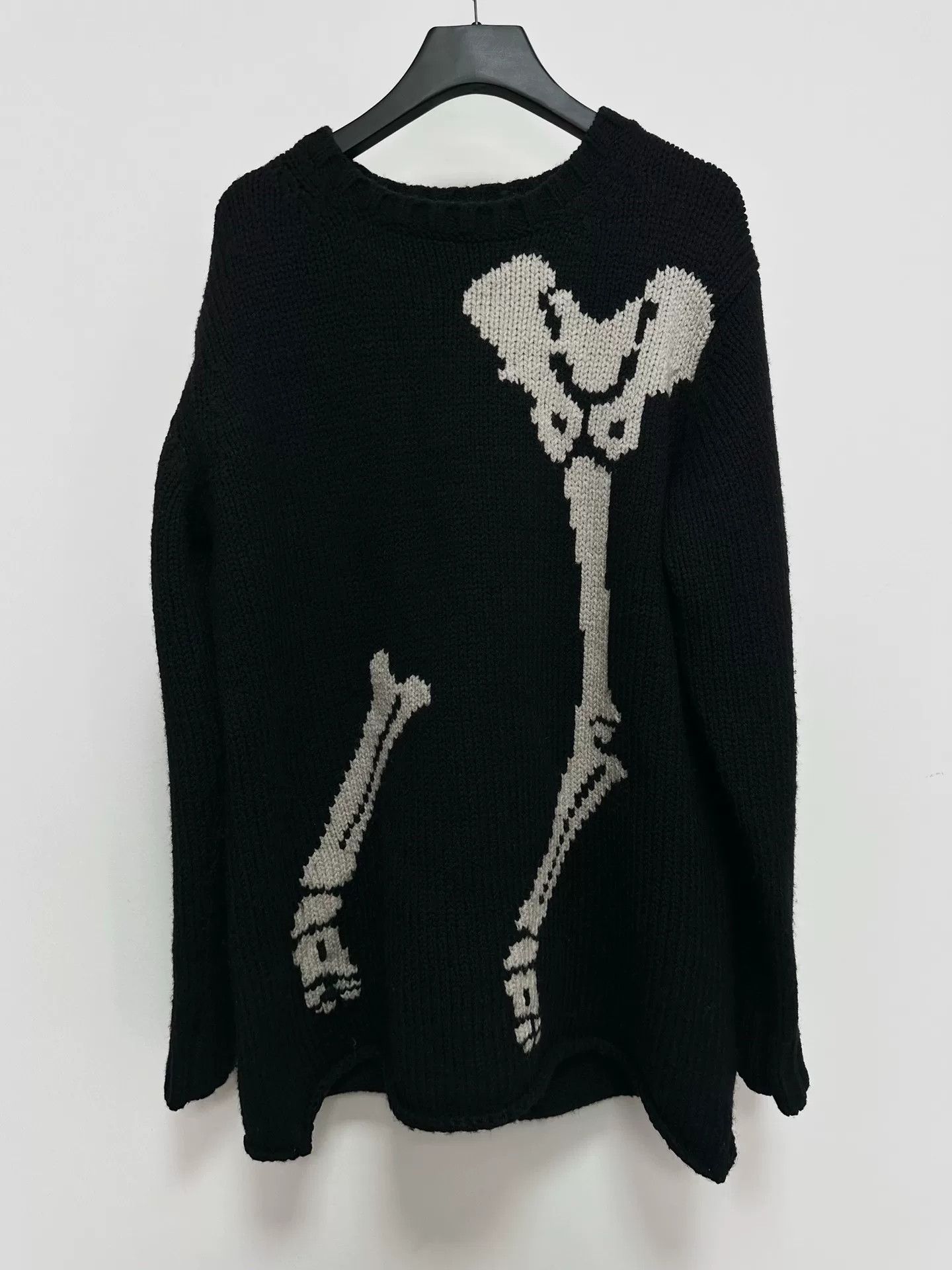 Yohji Yamamoto yohji yamamoto bold skeleton knit sweater Size US M / EU 48-50 / 2 - 1 Thumbnail