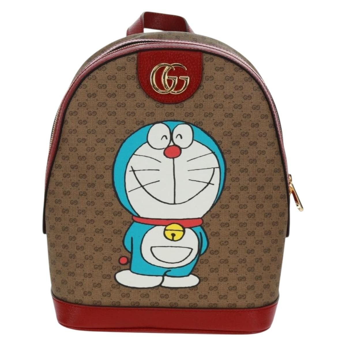 Gucci Gucci Doraemon Zip Backpack Printed Mini GG Coated Canvas Size ONE SIZE - 1 Thumbnail