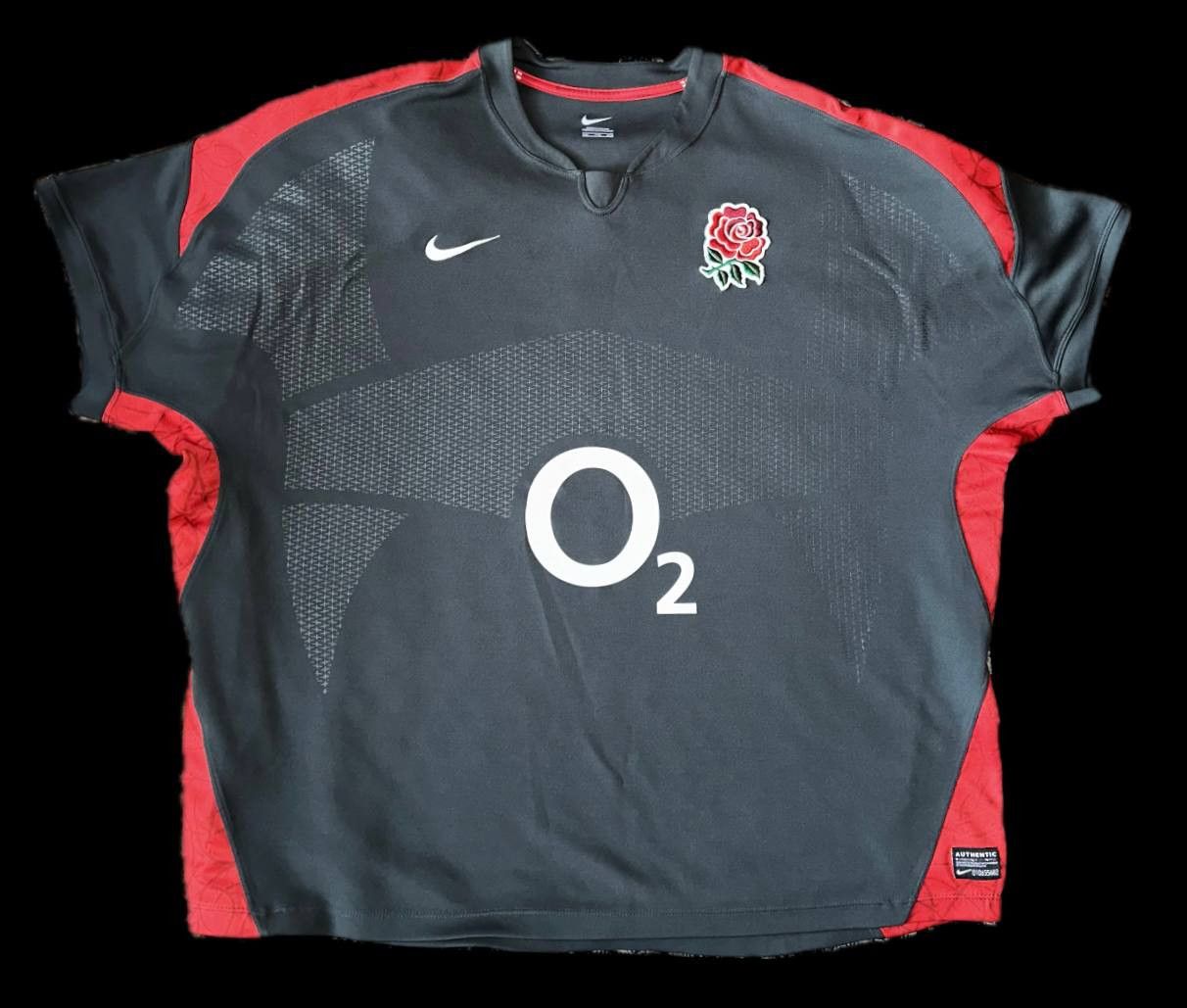 Nike ENGLAND RUGBY UNION away shirt jersey NIKE 2010/2011 RedRose Size US XXL / EU 58 / 5 - 2 Thumbnail