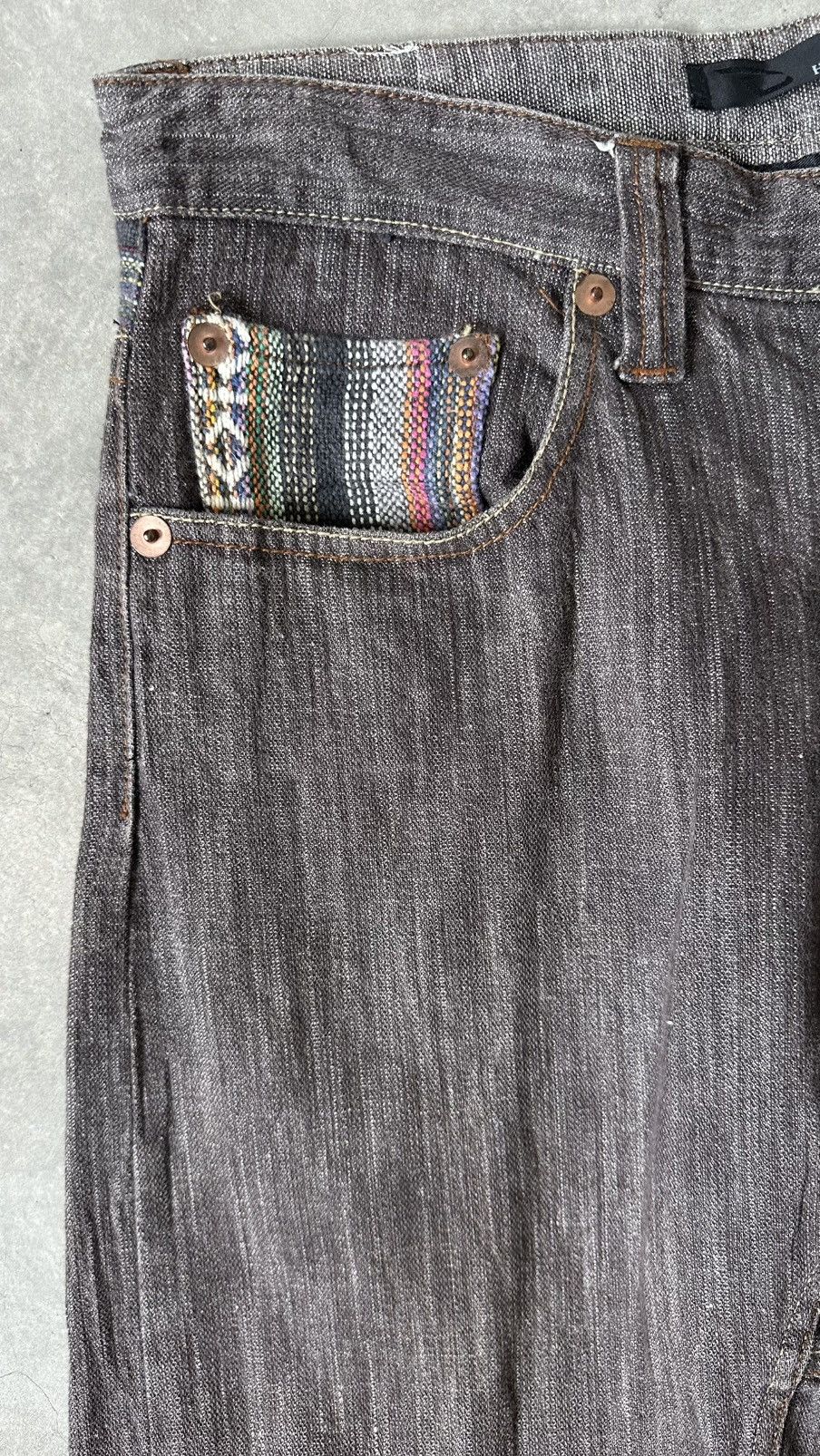 Japanese Brand VINTAGE DOMINATE HANDCRAFTED JEANS Size US 34 / EU 50 - 4 Thumbnail