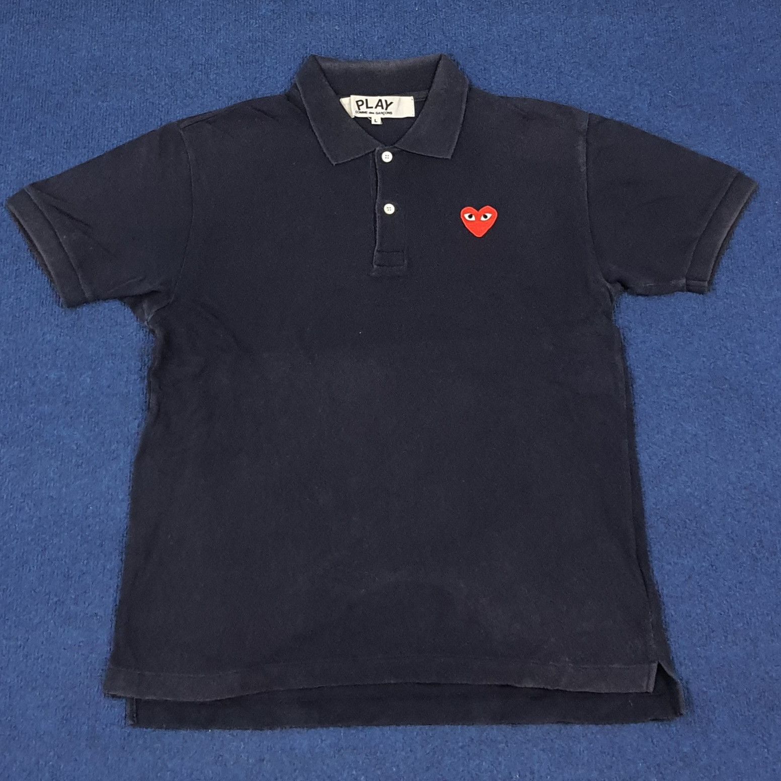 Comme des Garcons Homme Plus × Japanese Brand × Vintage Vintage Comme Des Garcons Play Japanese Designer Polo Shirt Size US M / EU 48-50 / 2 - 1 Thumbnail