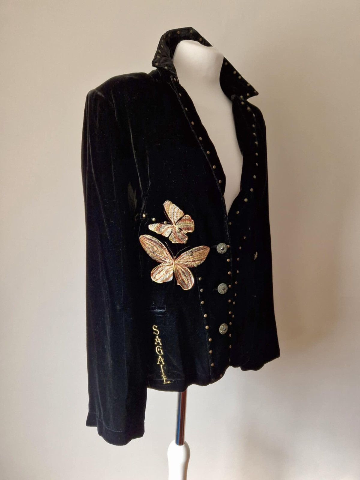 Vintage Sagaie Paris Jacket Size L / US 10 / IT 46 - 3 Thumbnail