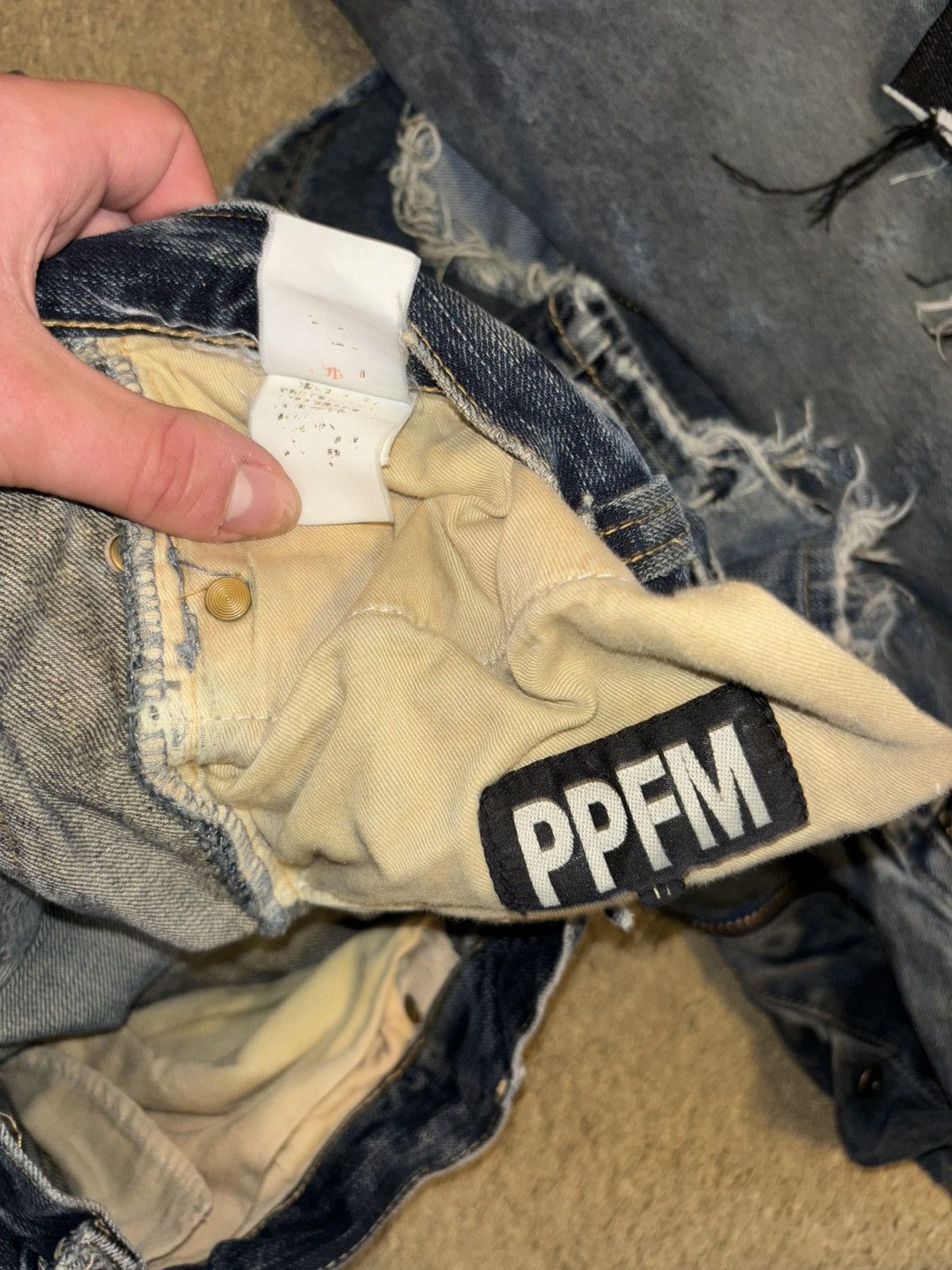 PPFM PPFM double waisted denim Size US 33 - 6 Thumbnail