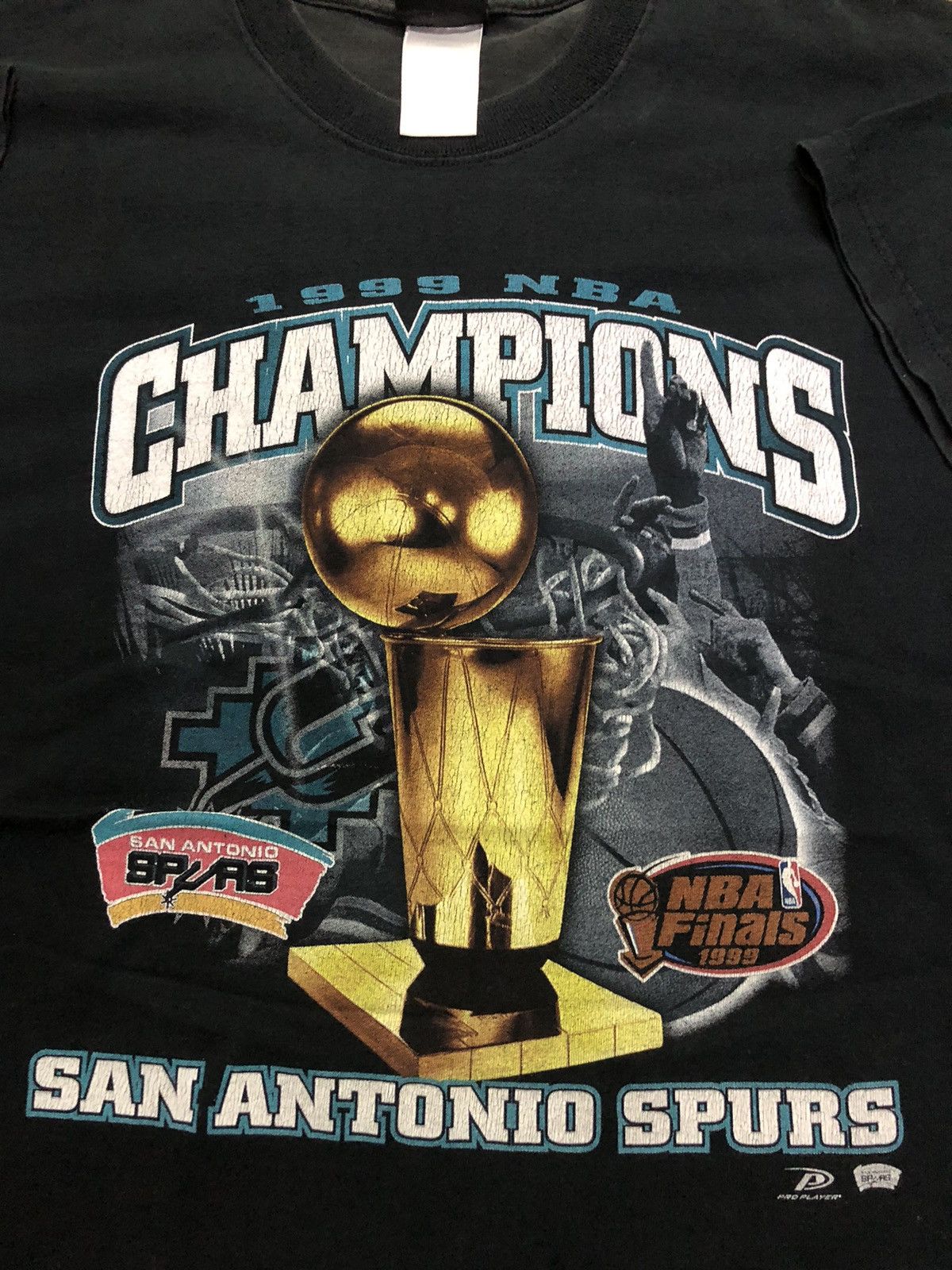 American Rag Veg 99’s San Antonio Spurs 1999 NBA Final Shirt Faded Tee Size US M / EU 48-50 / 2 - 2 Thumbnail