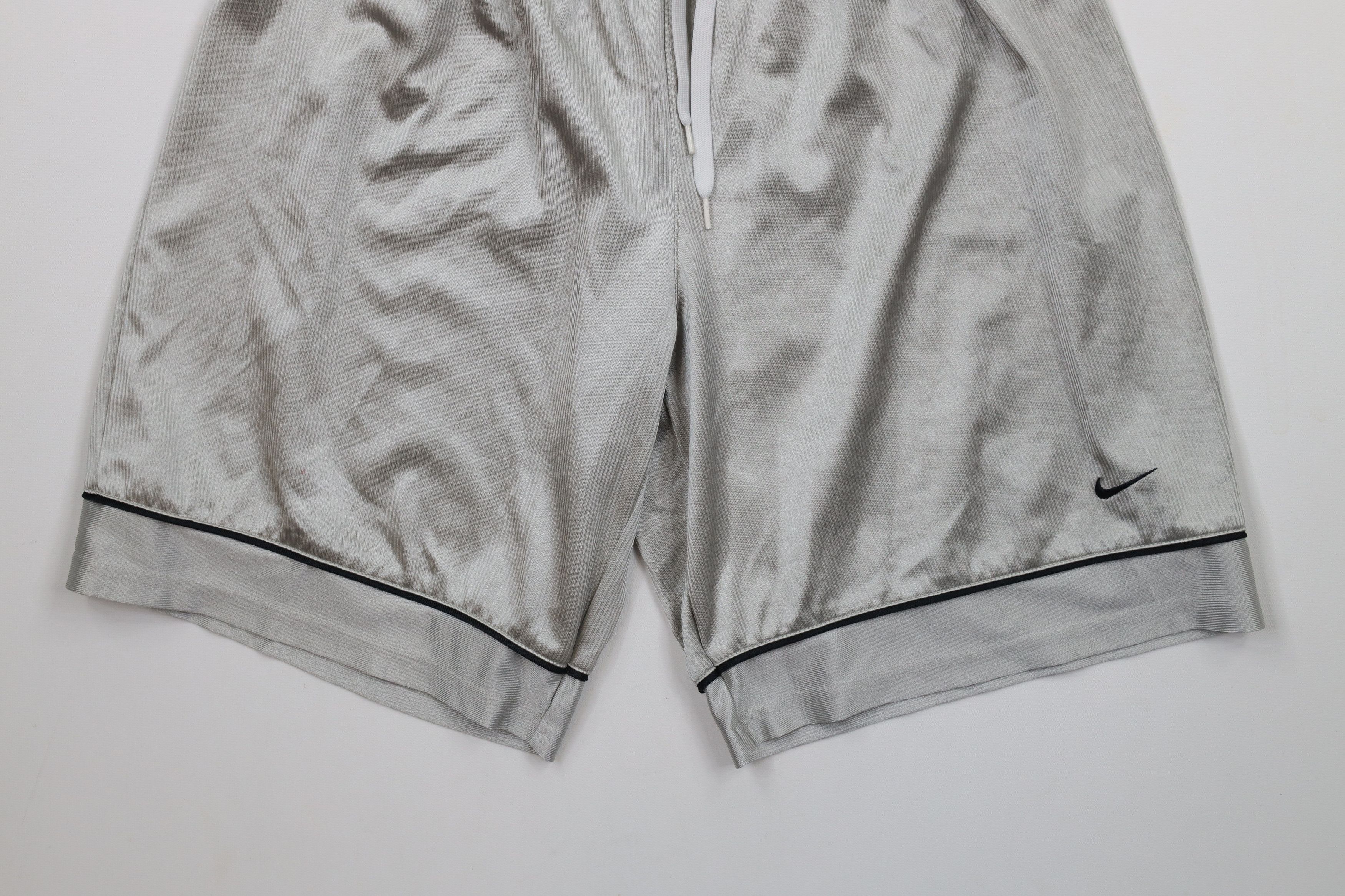Nike × Vintage Vintage Nike Scott Mini Swoosh Above Knee Shorts Silver Size US 30 / EU 46 - 4 Thumbnail