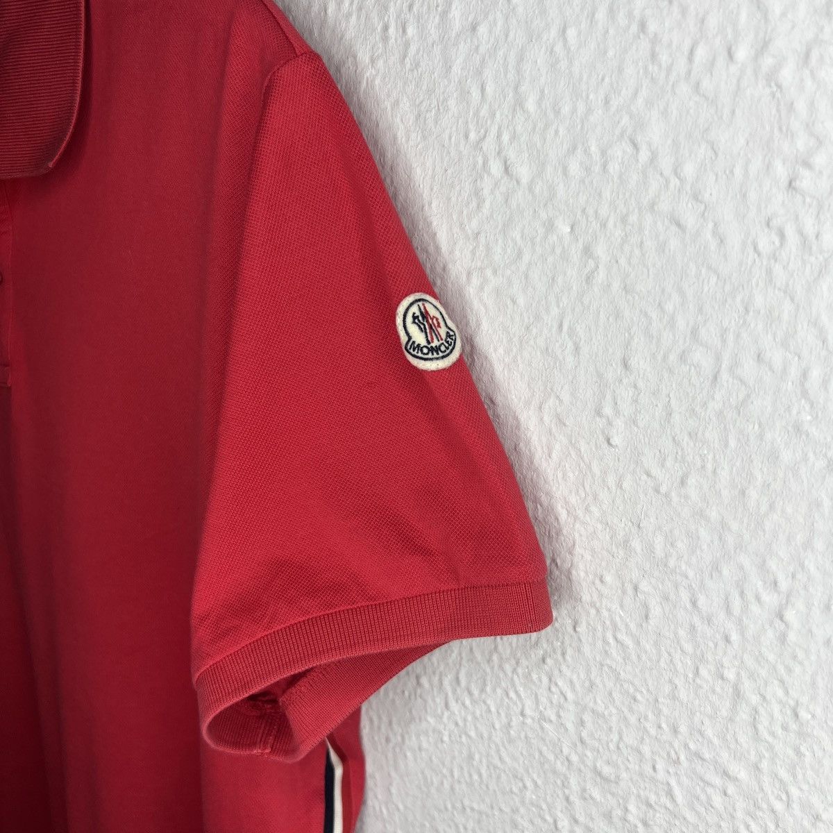 Moncler Moncler Polo Maglia Manica Corta Shirt Tshirt Tee Red Logo Size US M / EU 48-50 / 2 - 4 Thumbnail