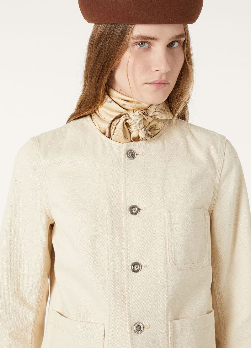 Loro Piana o1srvl11e0526 FAP2845 Farley Jacket in Beige Size M / US 6-8 / IT 42-44 - 3 Thumbnail