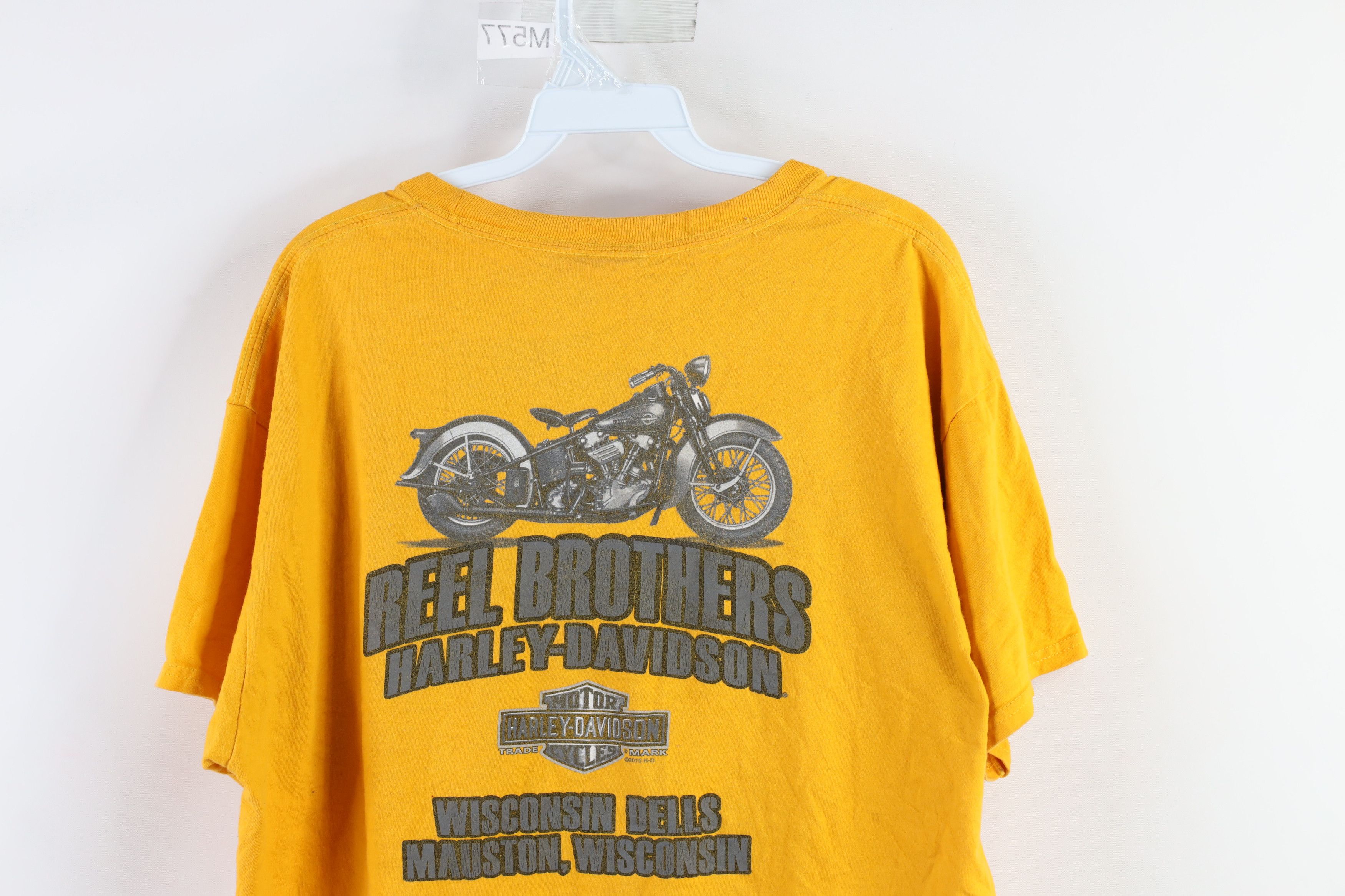 Harley Davidson × Vintage Harley Davidson Spell Out Big Logo Short Sleeve T-Shirt Size US L / EU 52-54 / 3 - 10 Thumbnail