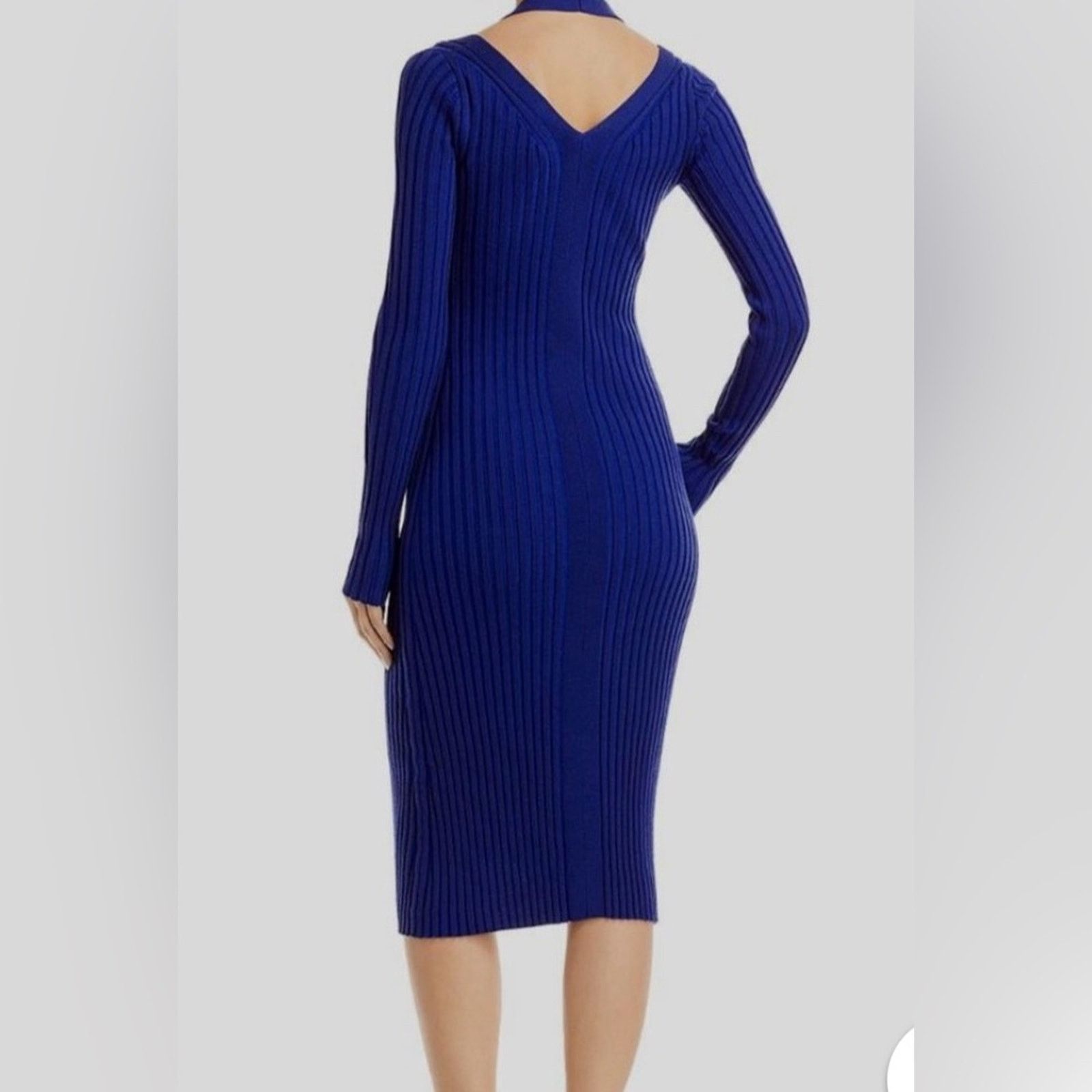 Proenza Schouler NWT Proenza Schouler $495 Blue Ribbed Dress Size S Size L / US 10 / IT 46 - 2 Thumbnail