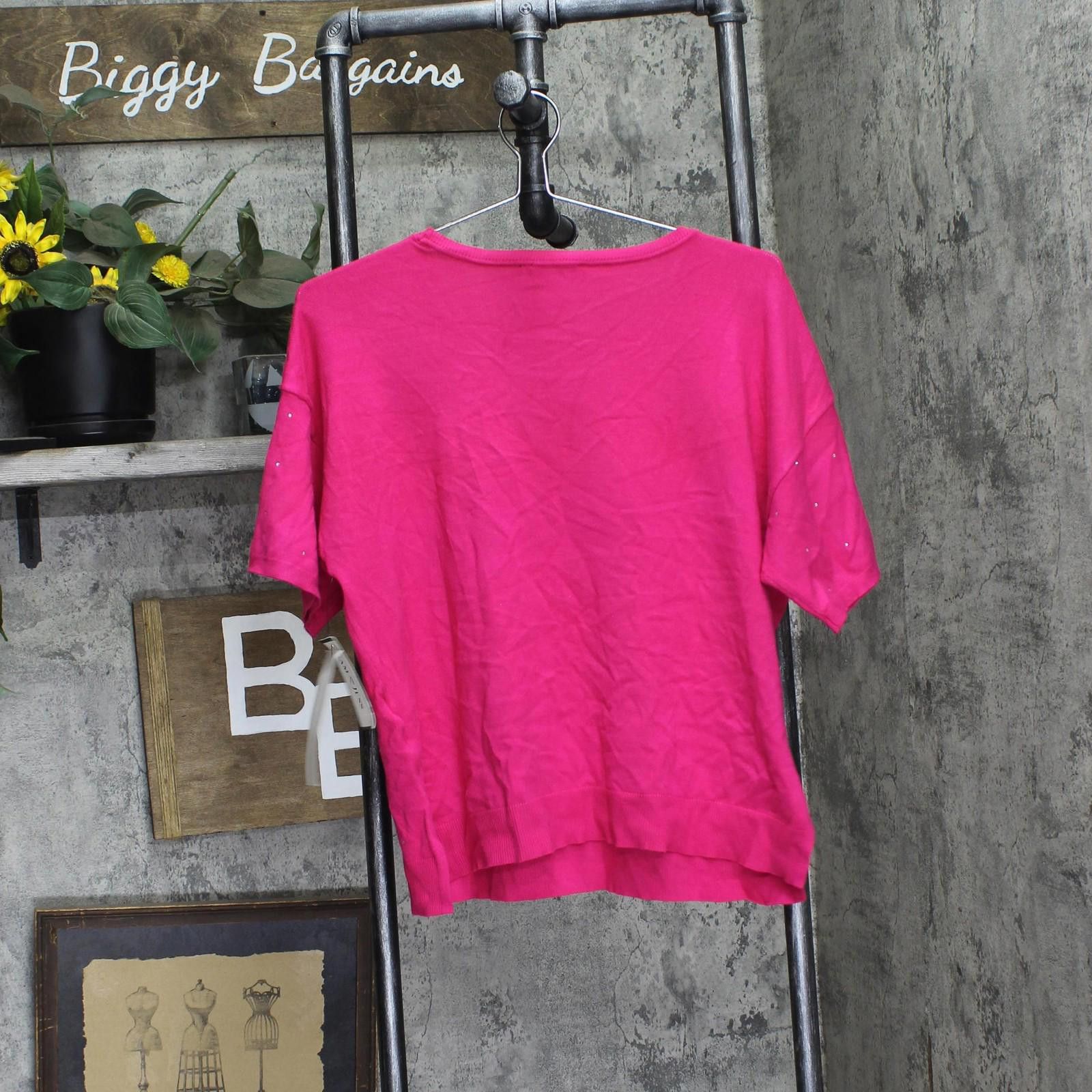 Other Nwt Sam & Jess Womens Sweater Ta93148768as Electric Pink M Size M / US 6-8 / IT 42-44 - 2 Thumbnail