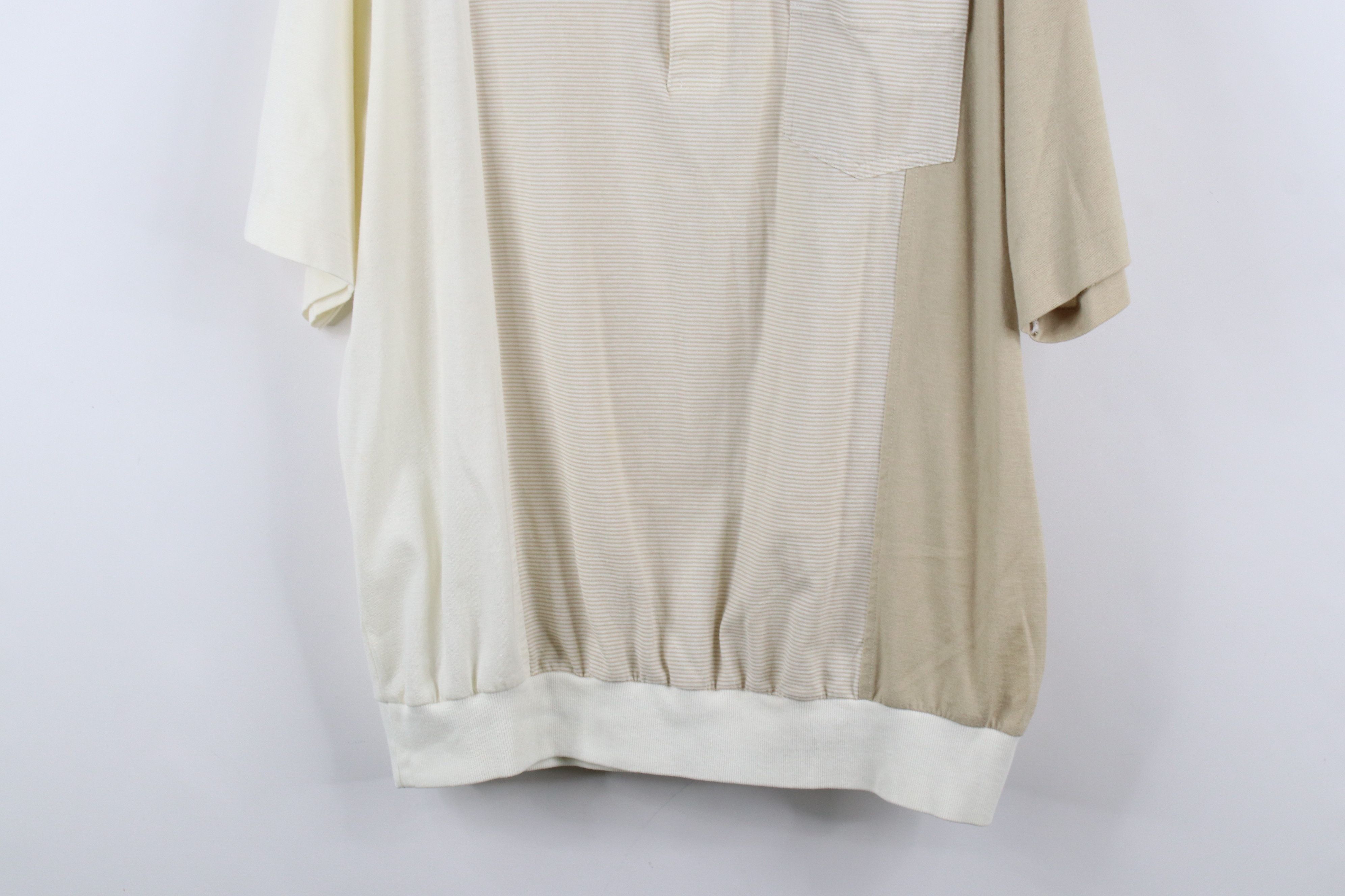 Vintage Vintage 90s Streetwear Block Collared Pullover Polo Shirt Size US XL / EU 56 / 4 - 3 Thumbnail