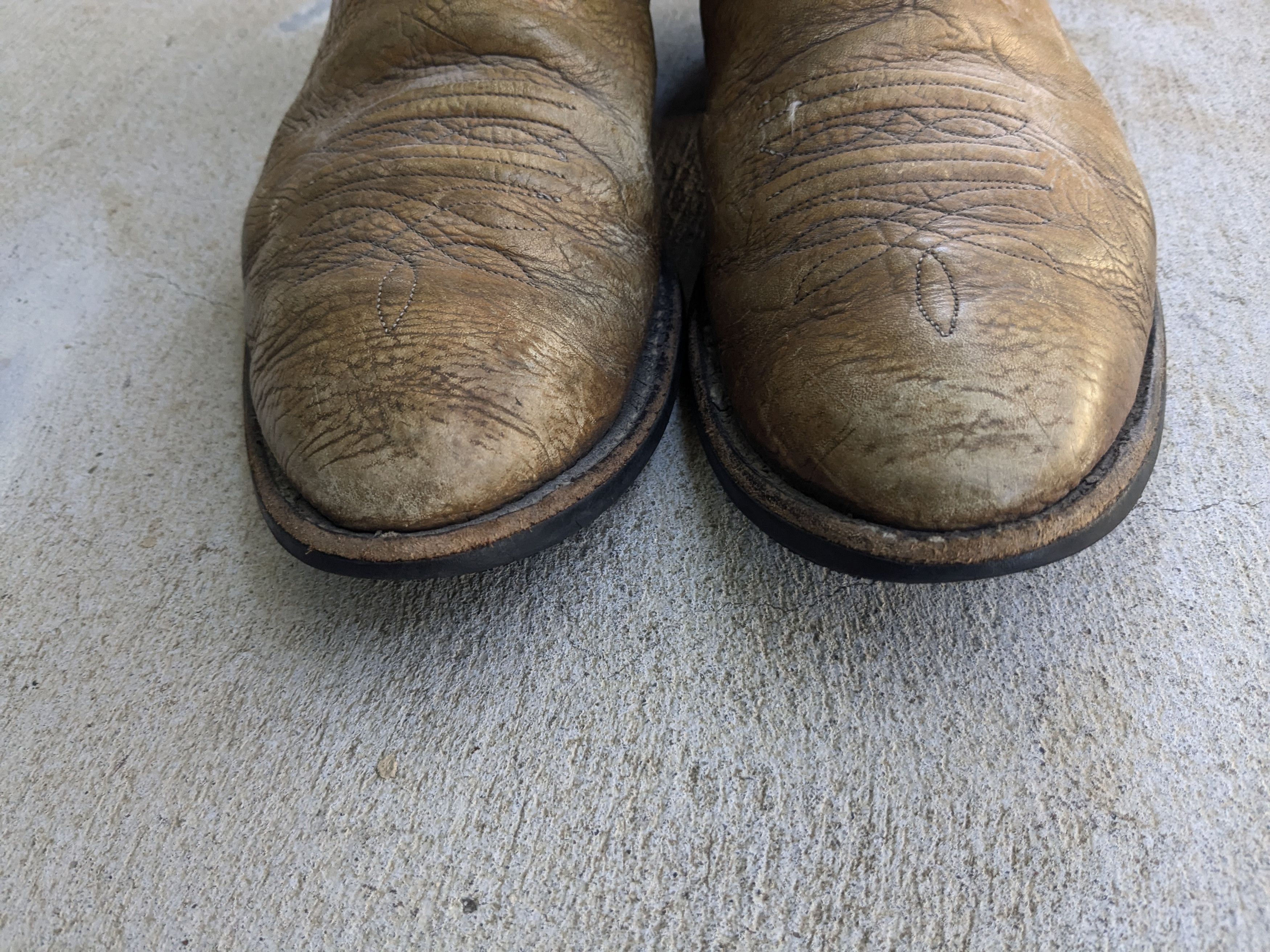 Genuine Leather Nocona Cowboy Boots Brown Leather 12 D Leather USA Size US 12 / EU 45 - 2 Thumbnail