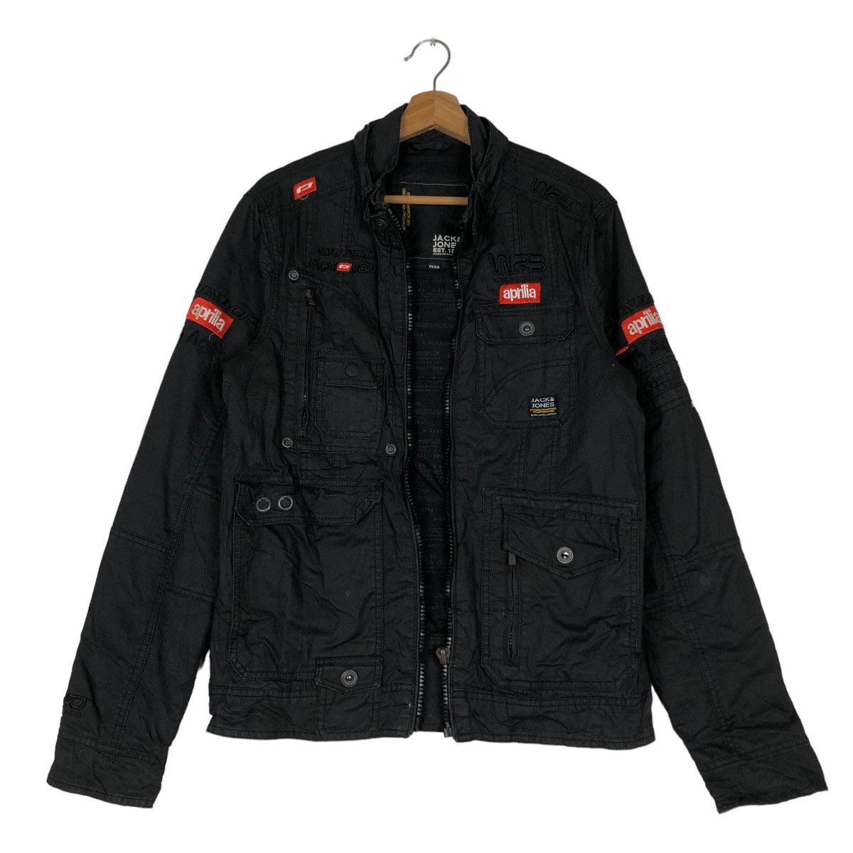 Sports Specialties 🔥Vtg Biker Racing Leather Jacket Jack & Jones Aprilia Japan Size US M / EU 48-50 / 2 - 1 Thumbnail