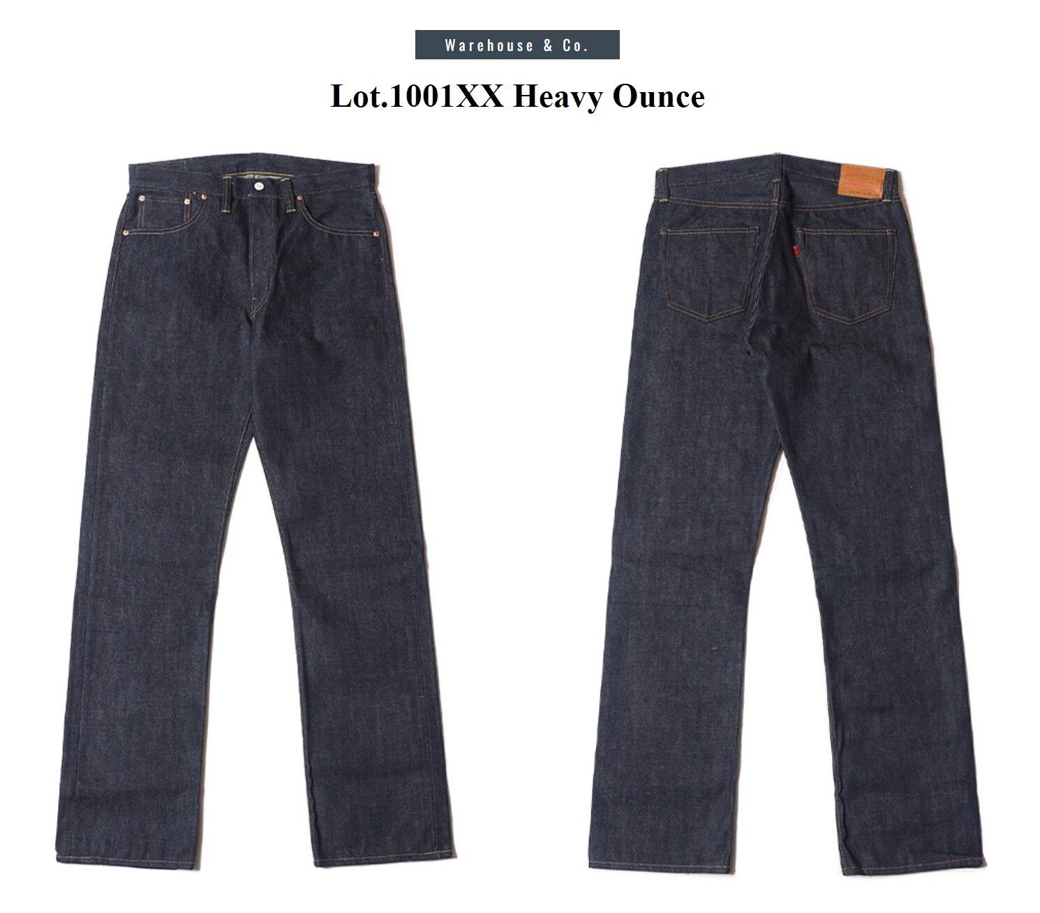 Warehouse & Co. WAREHOUSE Lot 1001XX Heavy Ounce Jeans Size US 31 - 1 Thumbnail