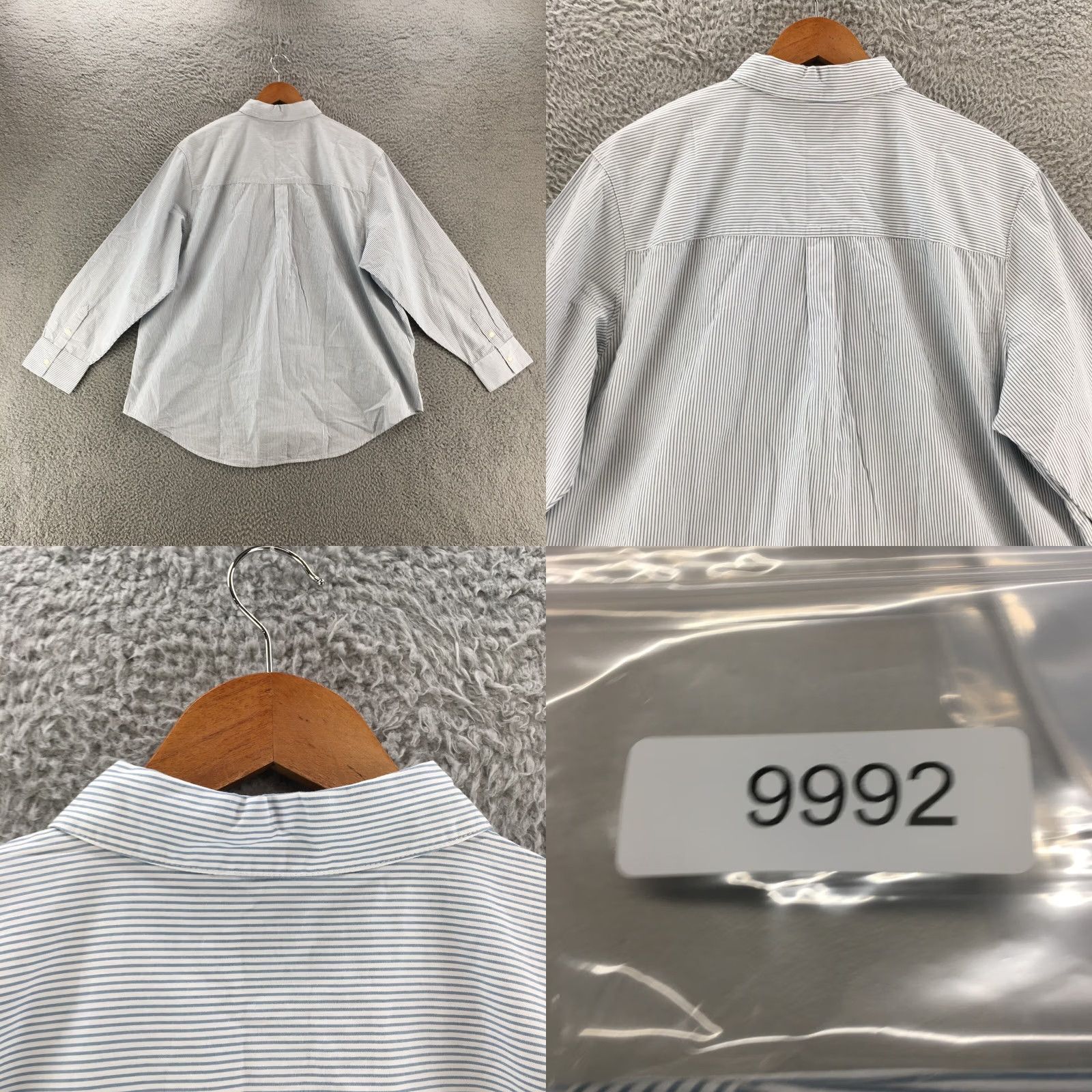 Vintage ANA A New Approach Shirt Womens L Blue Striped Long Sleeve Button Up NWT Size L / US 10 / IT 46 - 8 Thumbnail