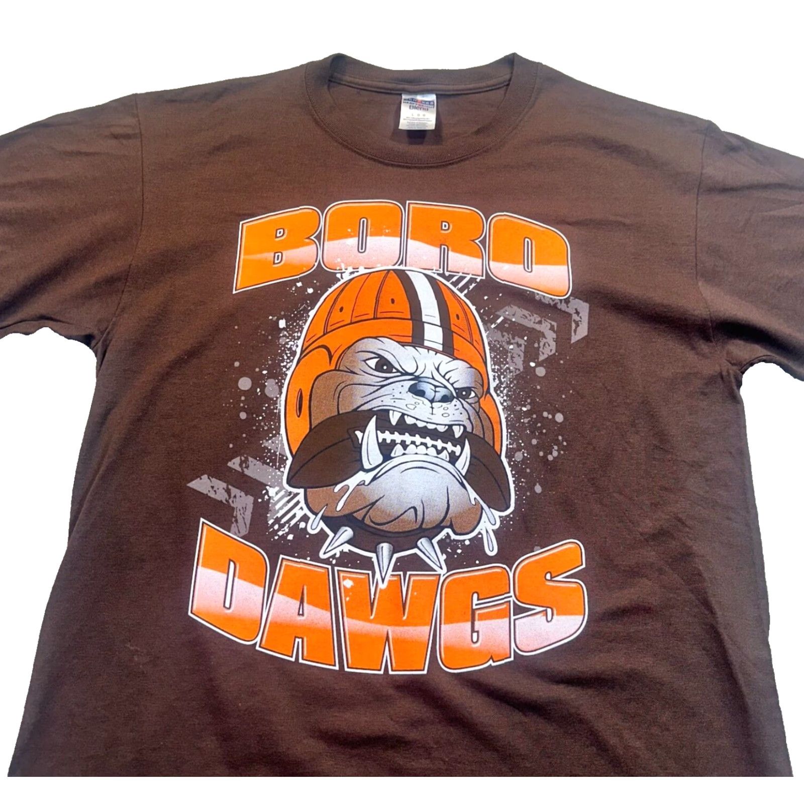 Jerzees JERZEES Boro Dawgs Football Mens Large T-Shirt Multicolor Crew Neck Short Sleeve Graphic Print Bar and Grill Dawg 2003 Top Dawg Theme Mens Size US L / EU 52-54 / 3 - 3 Thumbnail