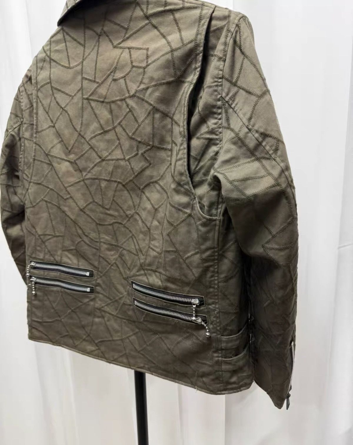 Undercover Undercover Fall/Winter 2003 “SCAB” Stitch-Detail Moto Jacket Size US M / EU 48-50 / 2 - 6 Thumbnail