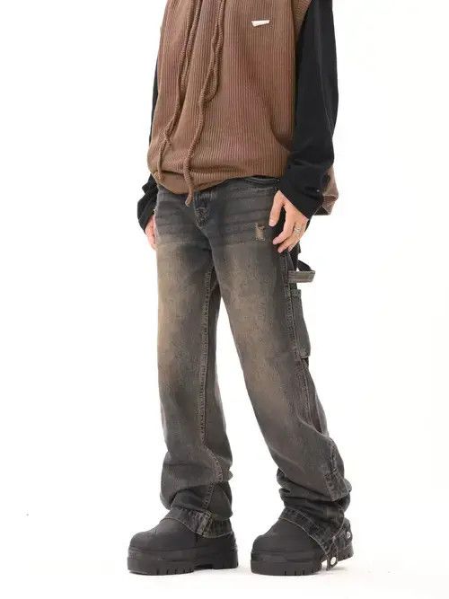 Designer × Japanese Brand × Vintage faded utility grunge carpenter pants Size US 30 / EU 46 - 1 Thumbnail