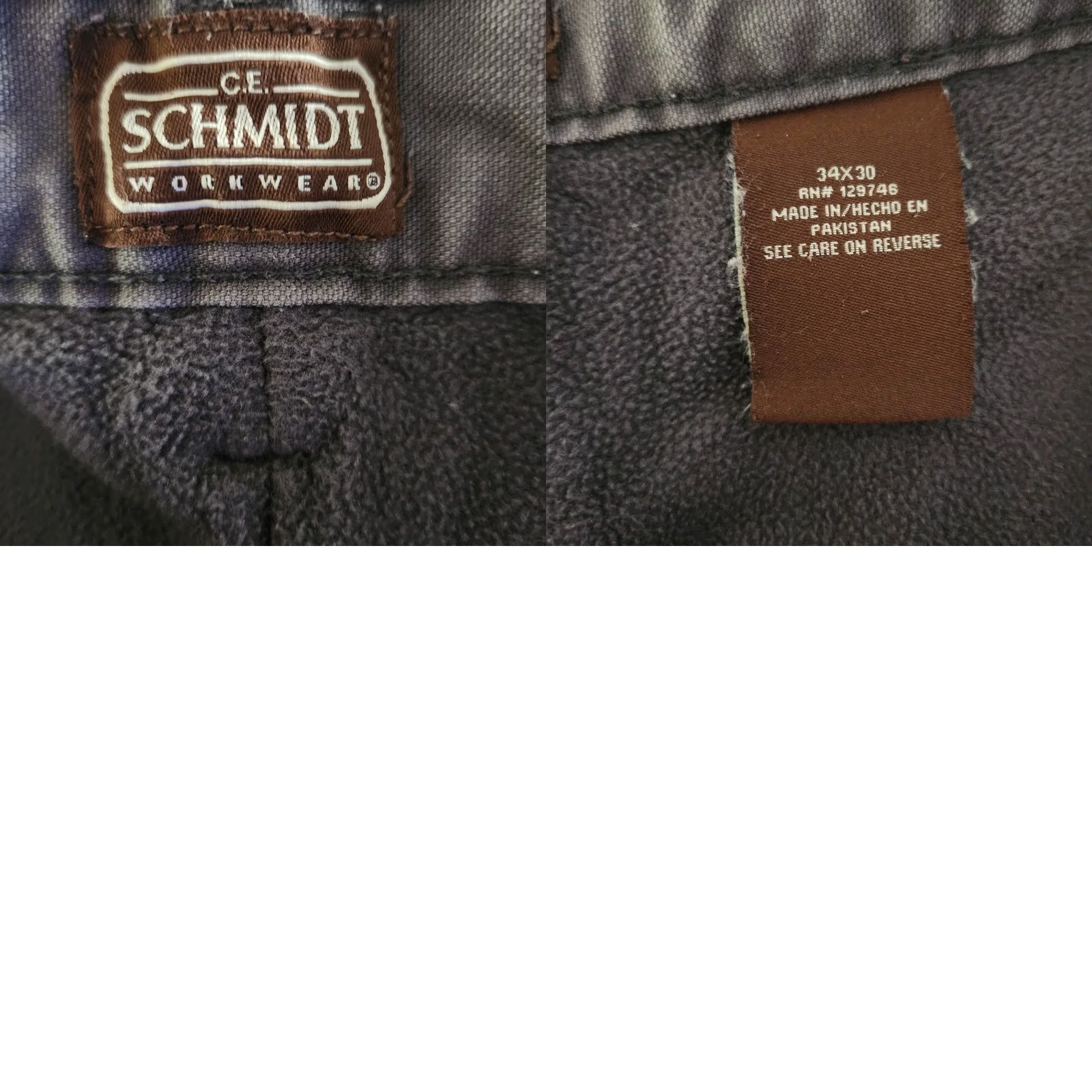 Vintage Schmidt Workwear Pants Mens 34x30 Fleece Lined Carpenter Gray Insulated Work Size US 34 / EU 50 - 9 Thumbnail