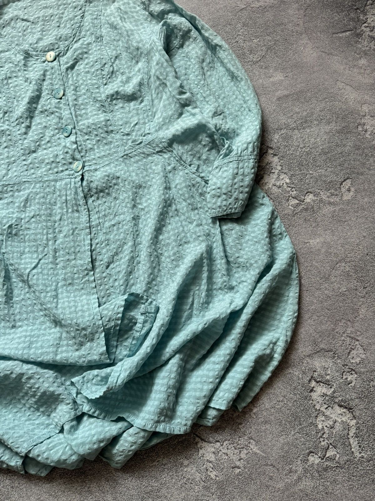 Vintage Grizas S silk long dress 👗 button up long sleeve relaxed Size S / US 4 / IT 40 - 3 Thumbnail