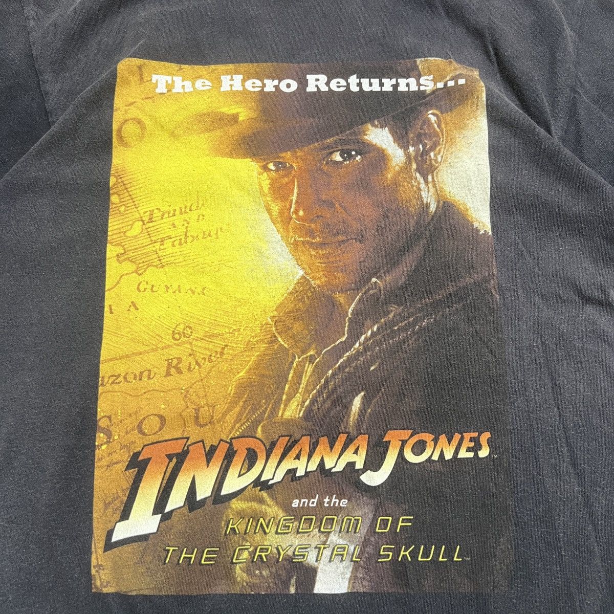 Disney SunFaded Movies Indiana Jones Kingdom Of The Crystal Skull Size US M / EU 48-50 / 2 - 4 Thumbnail