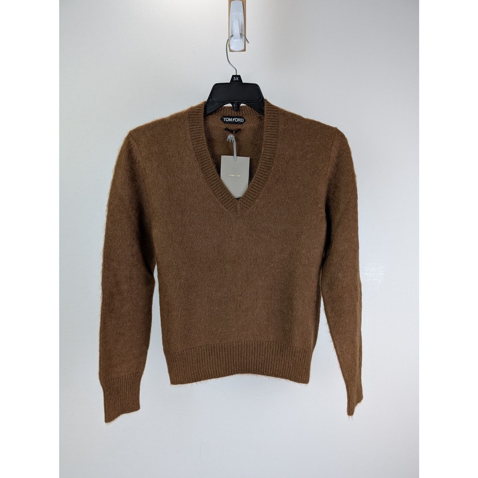 Tom Ford o1rshd1 V-Neck Sweatshirt Sweater in Brown Size US M / EU 48-50 / 2 - 6 Thumbnail